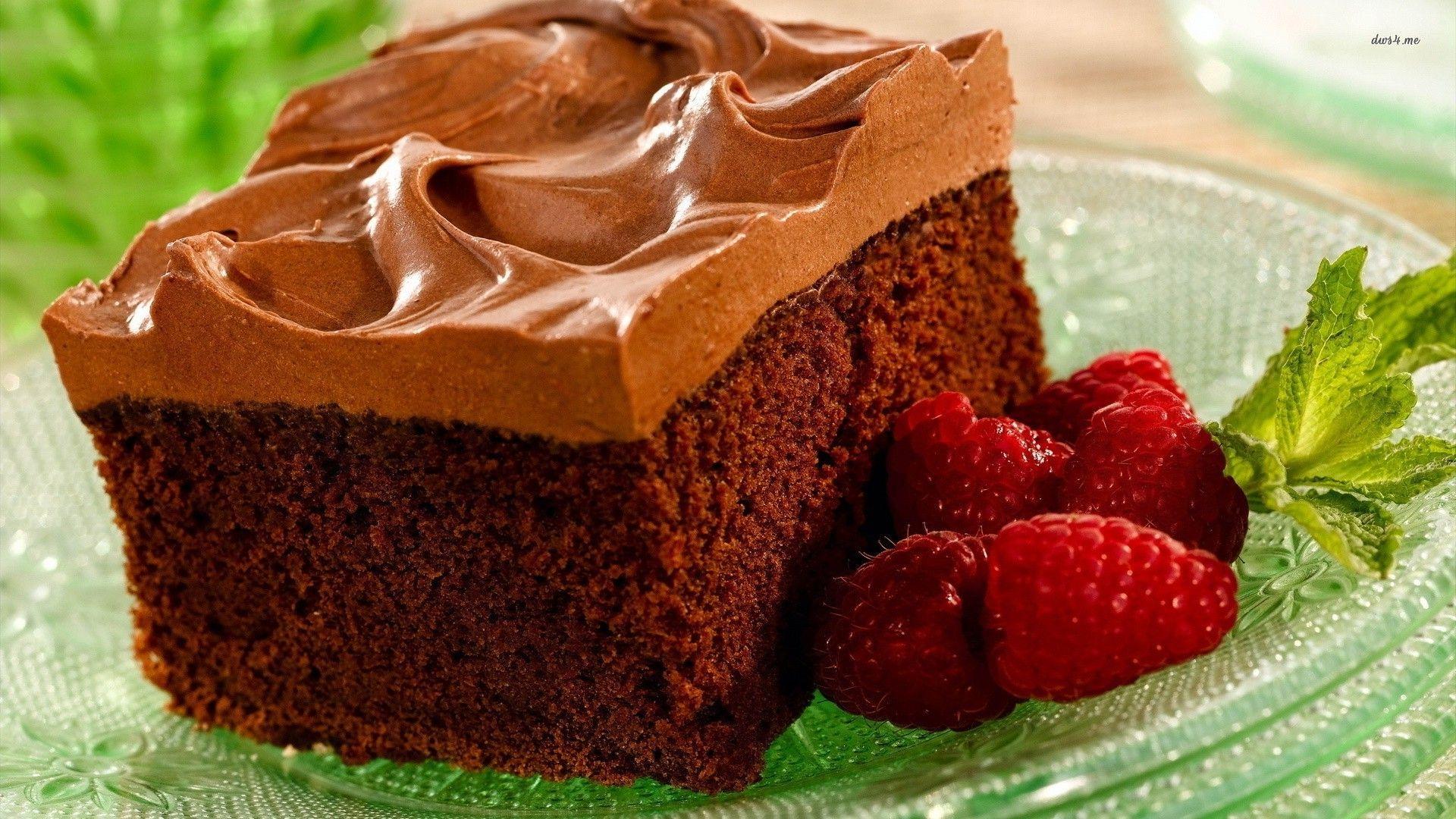 Raspberry chocolate cake wallpaper wallpaper