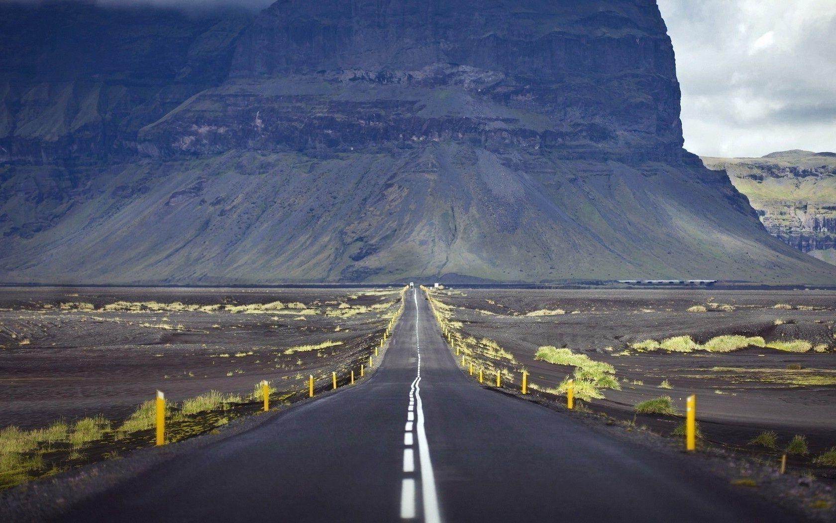 Mountain road landscape road. Android wallpaper for free
