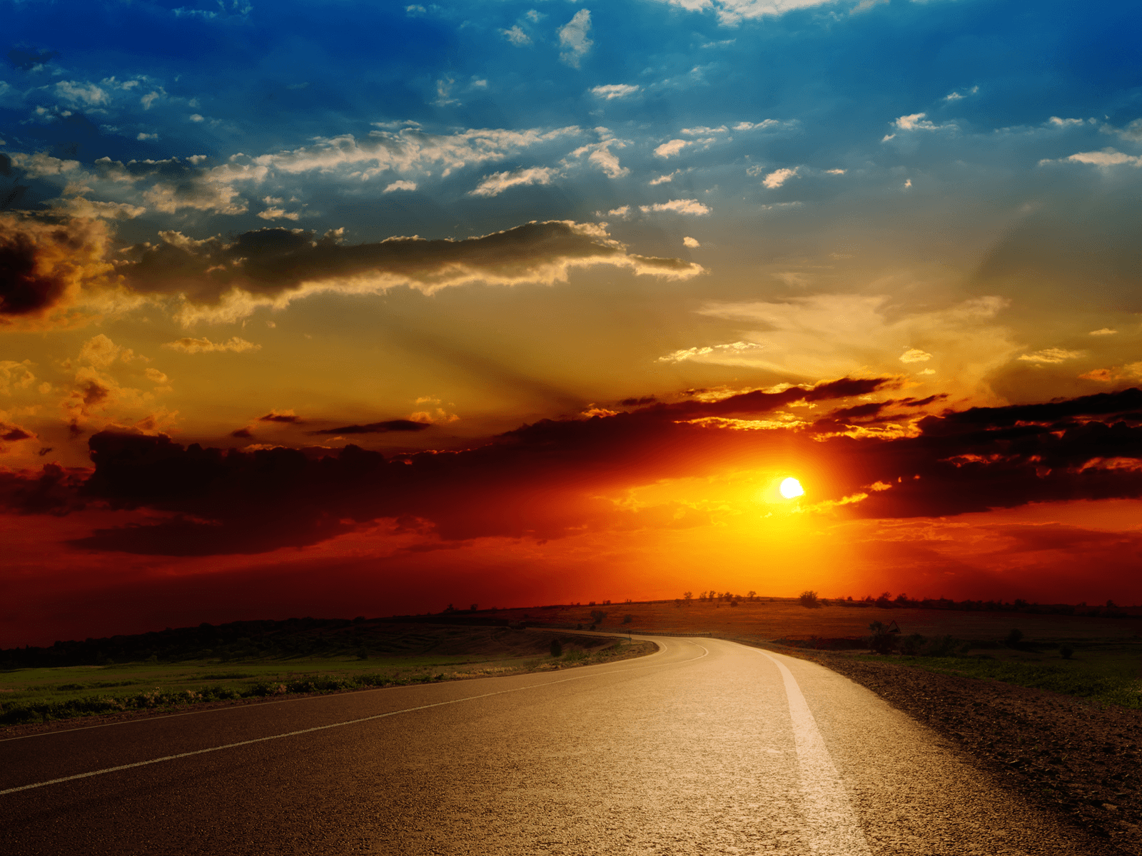 sunset road trip HD wallpaper /sunset
