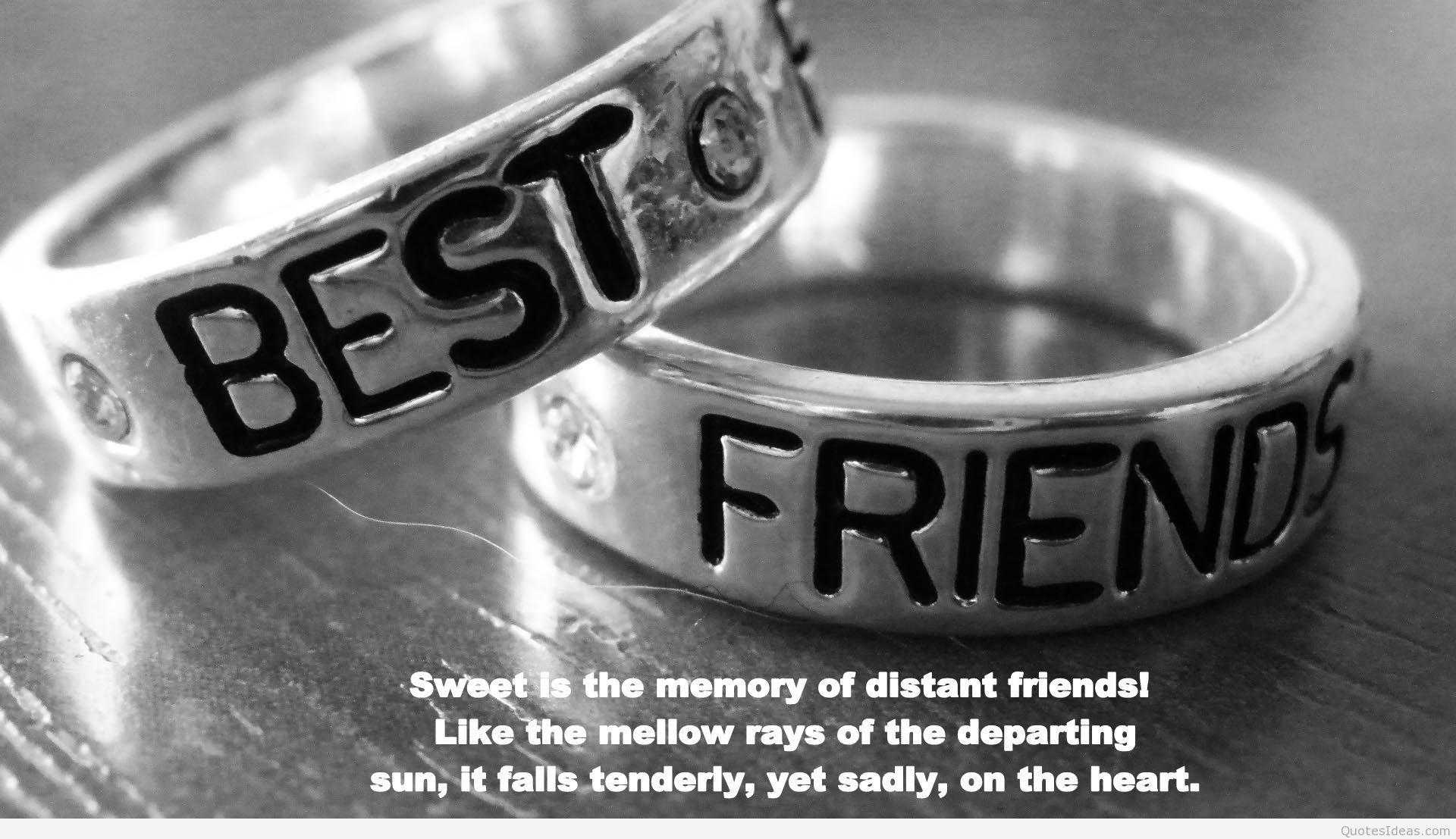 Best friends quotes and friendship quotes on wallpaper