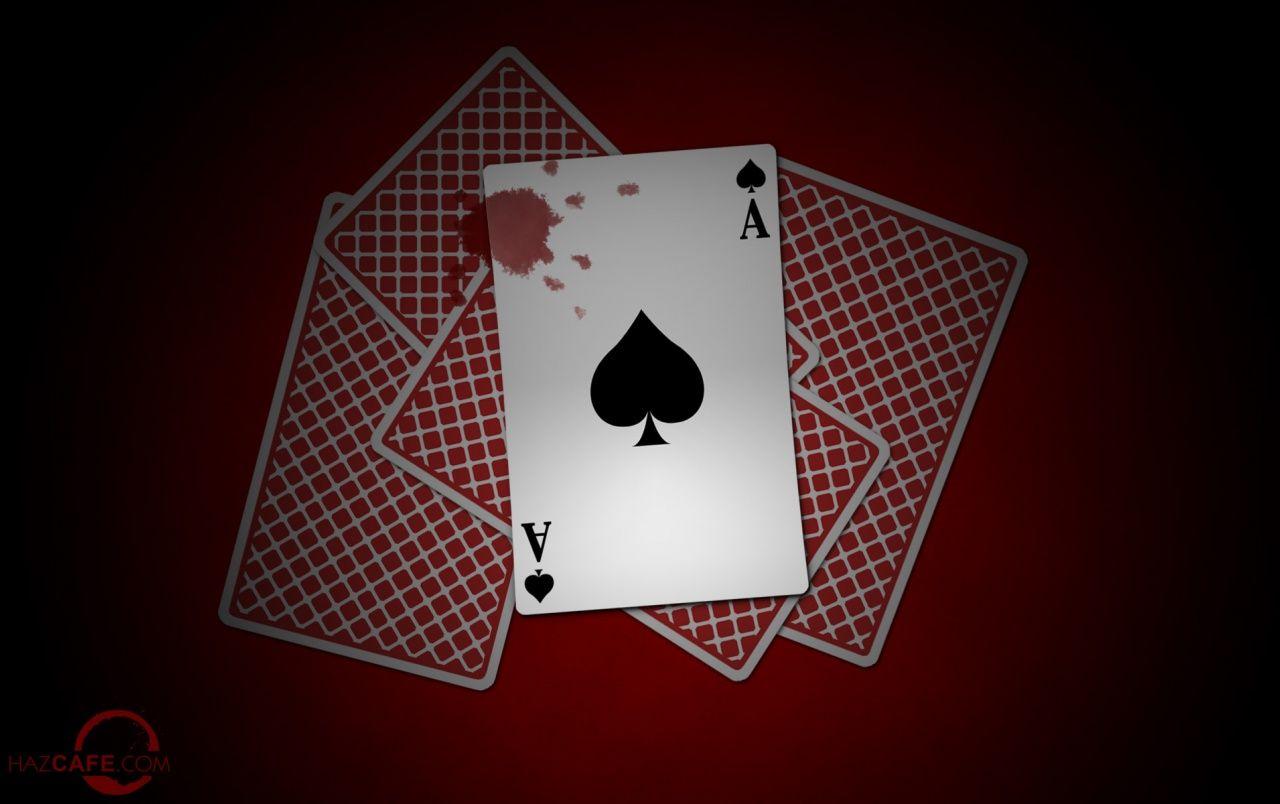 Bloody ace card wallpaper. Bloody ace card