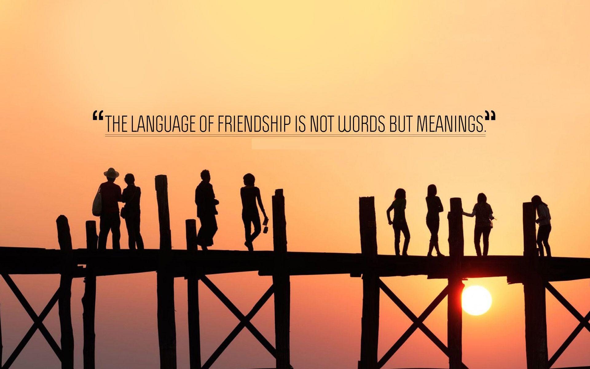 Words About Friendship Quotes. QUOTES OF THE DAY