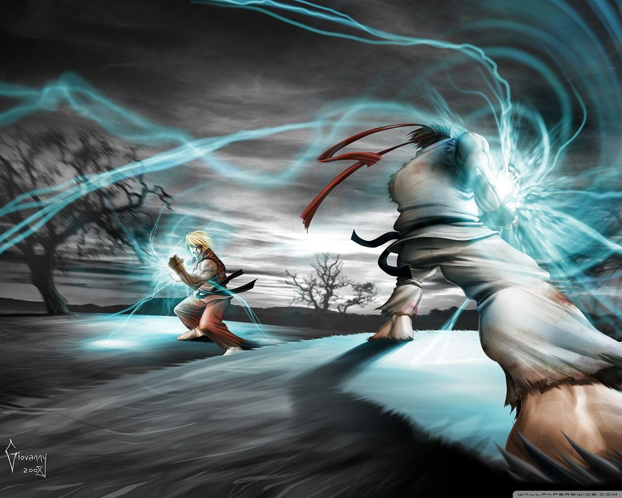 Street Fighter Ryu vs Ken ❤ 4K HD Desktop Wallpaper for 4K Ultra HD