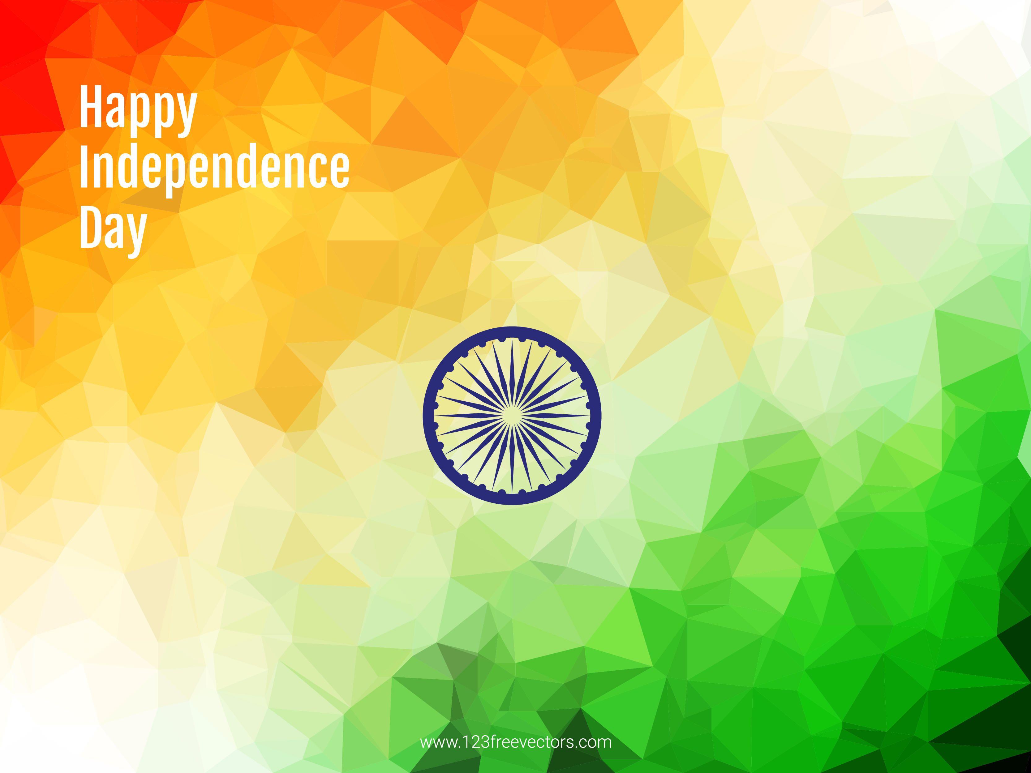 Indian Flag Theme Vector BackgroundFreevectors