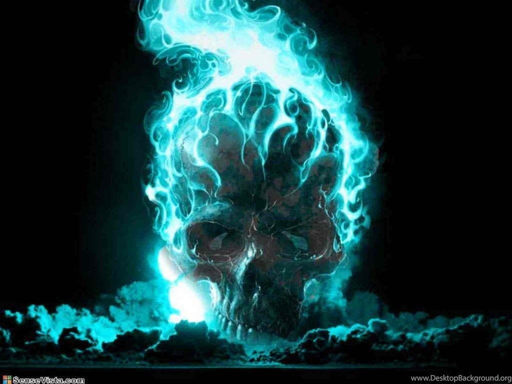 Free Blue Ghost Rider Wallpaper High Quality Resolution