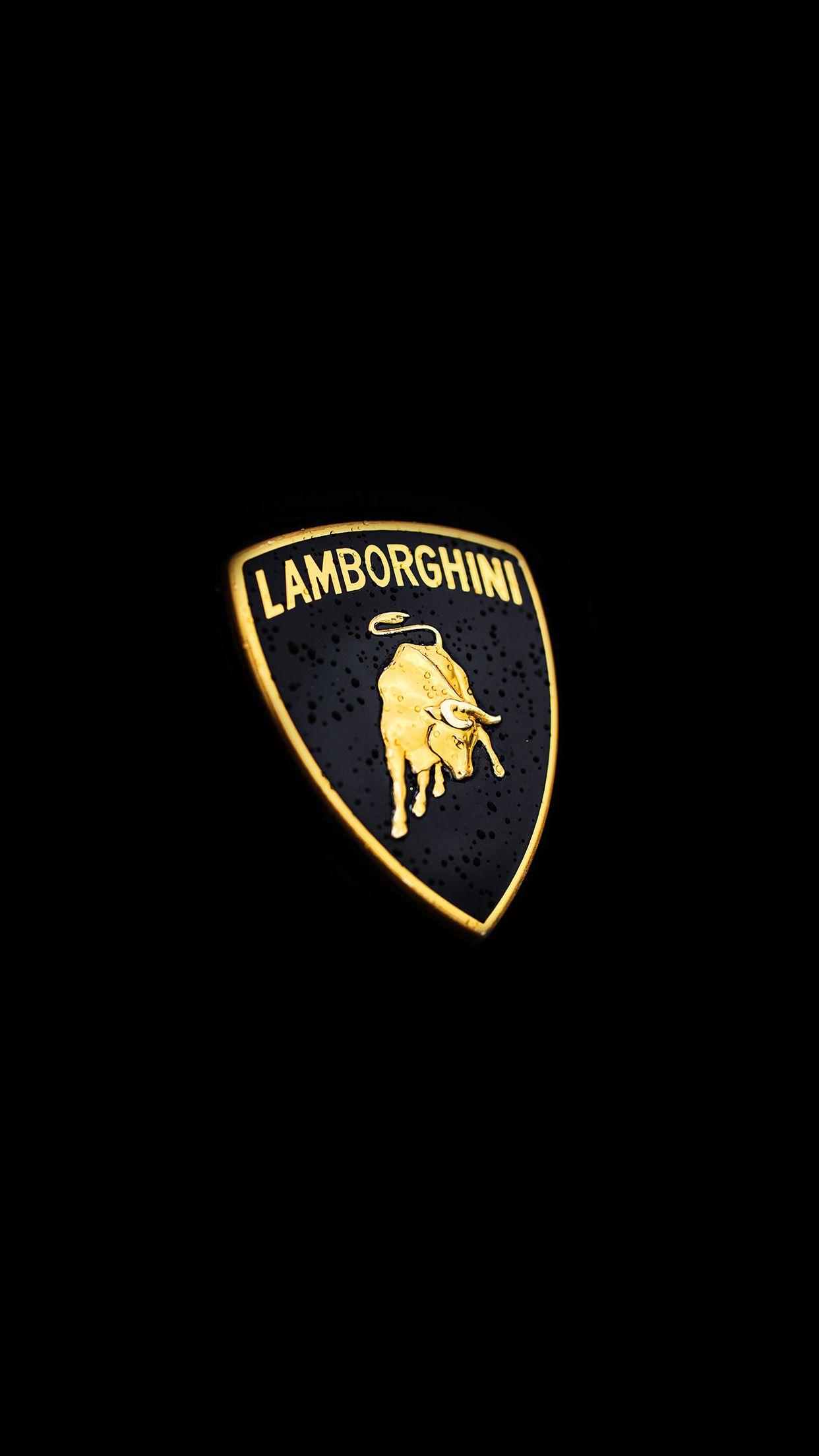 Lamborghini Logo Black Background Android Wallpaper free download