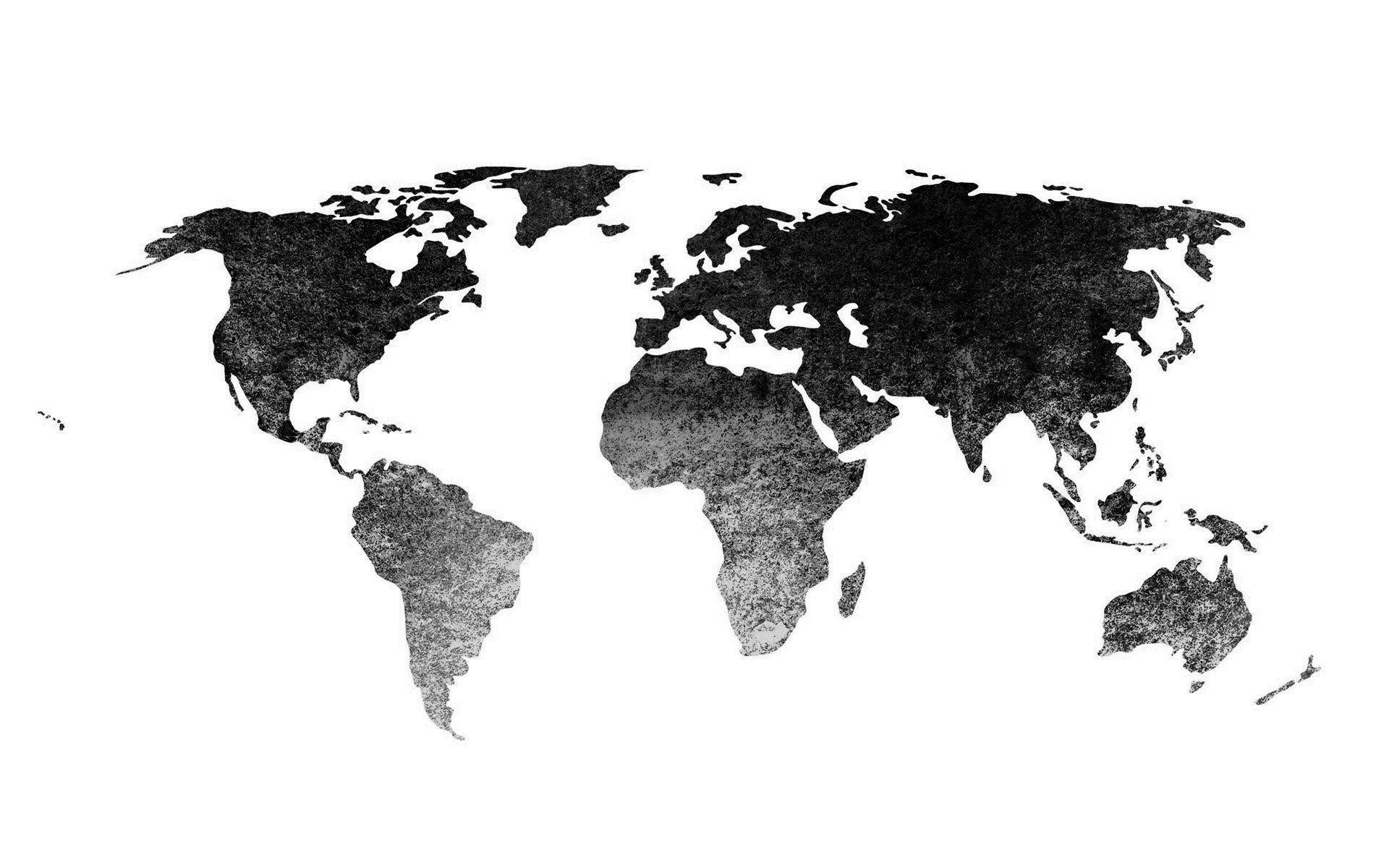 Free Black World Map Wallpaper High Resolution at Cool Monodomo