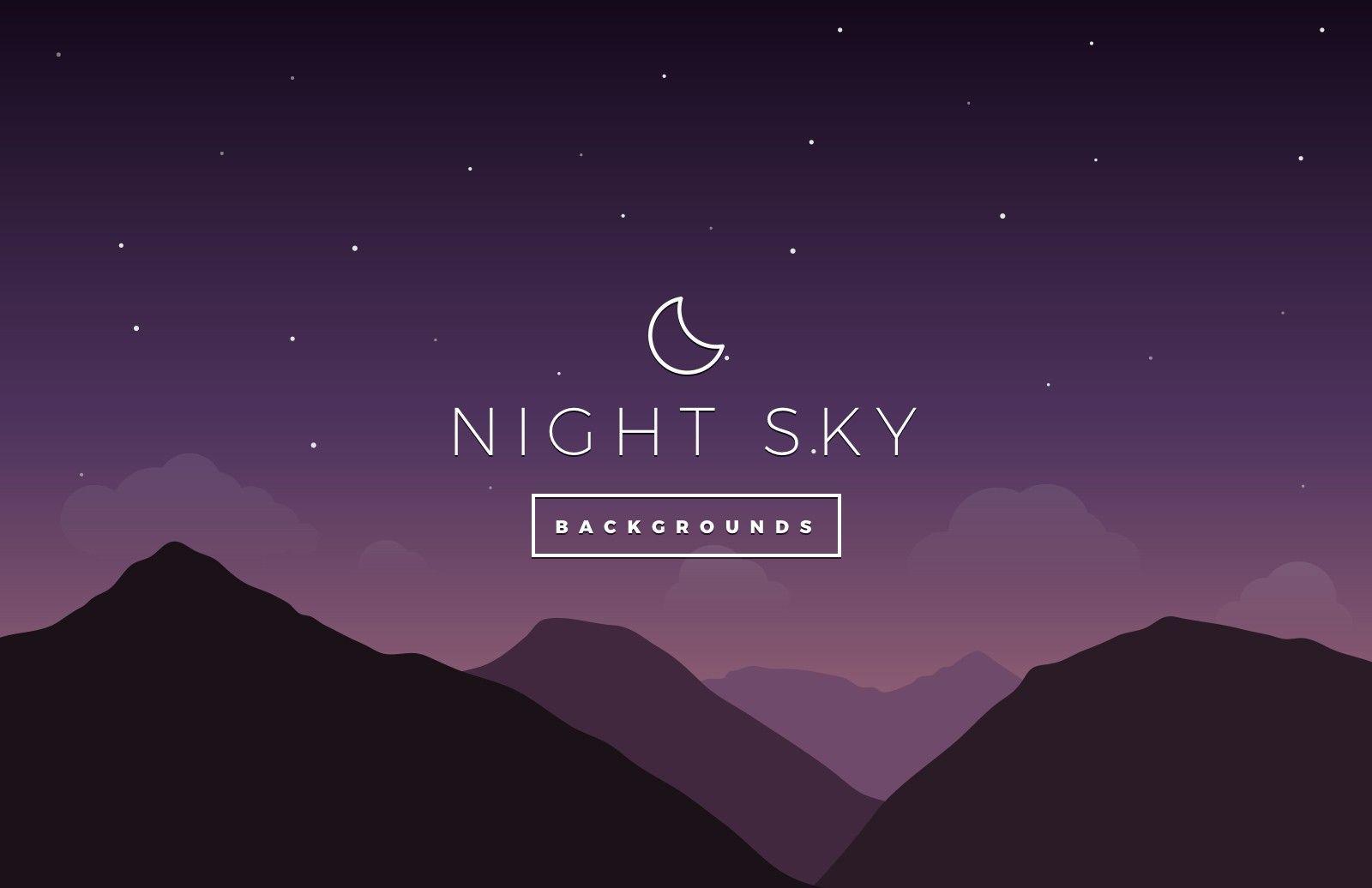 Night Sky Vector Background