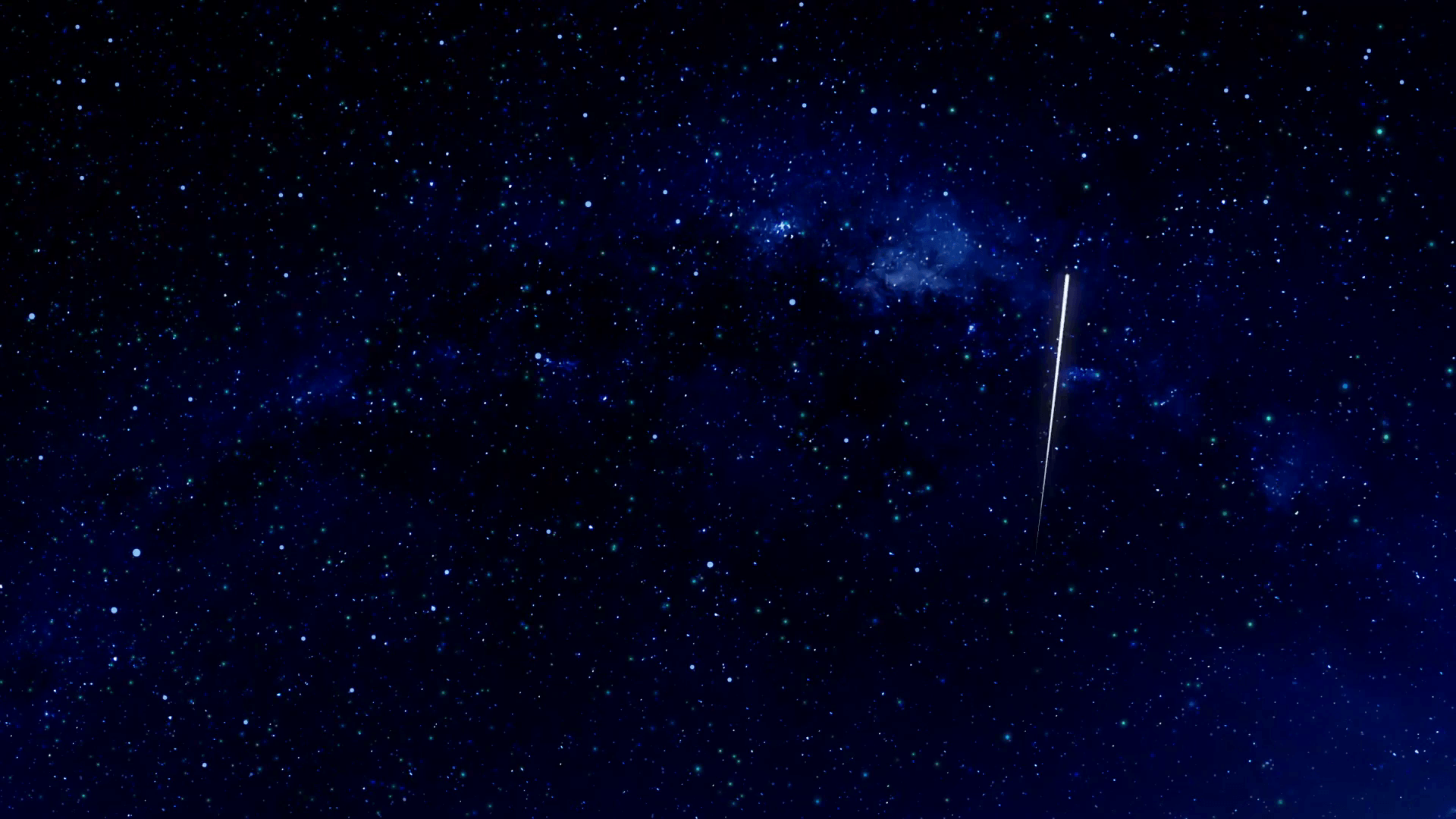 Shooting Stars on a Beautiful Starry Night Sky Motion Background