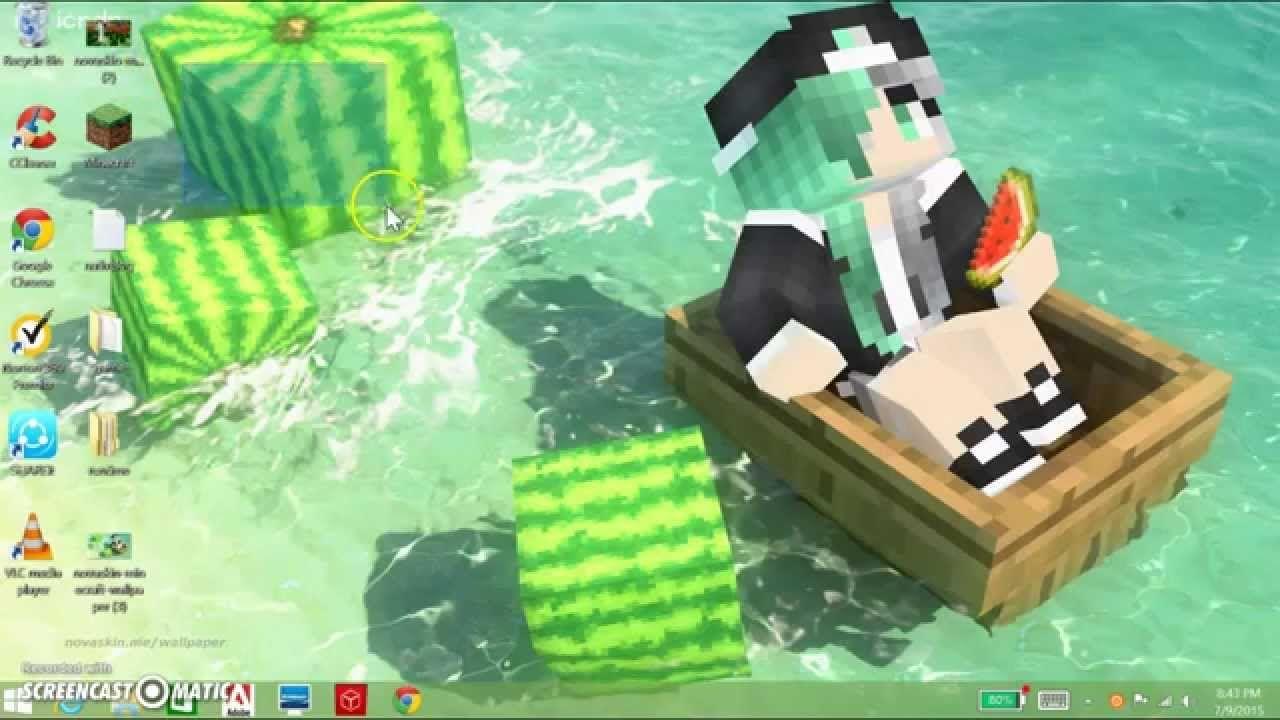 How To Make Your Own Minecraft Background!