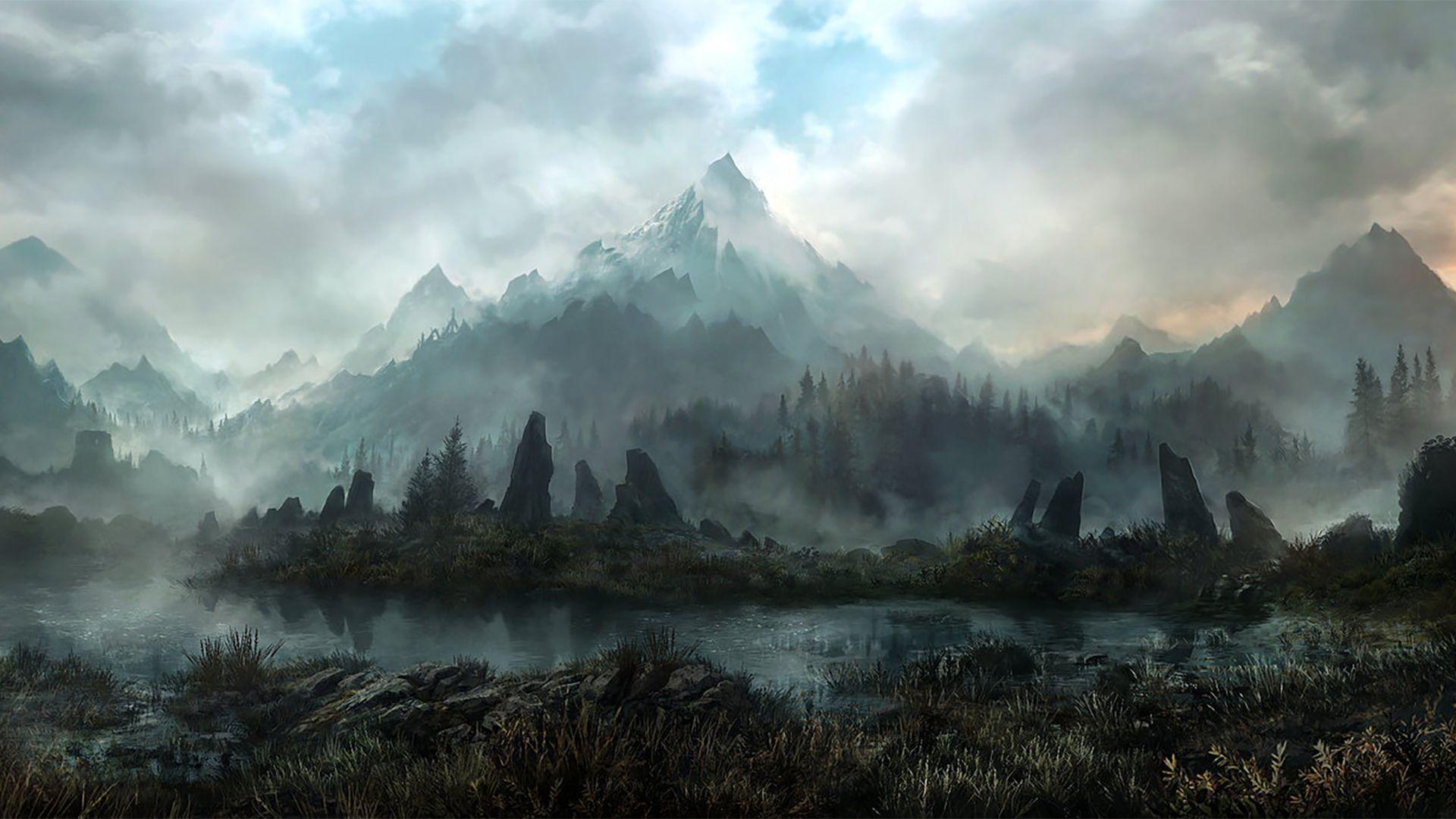 Skyrim Landscape HD Wallpaperx1080