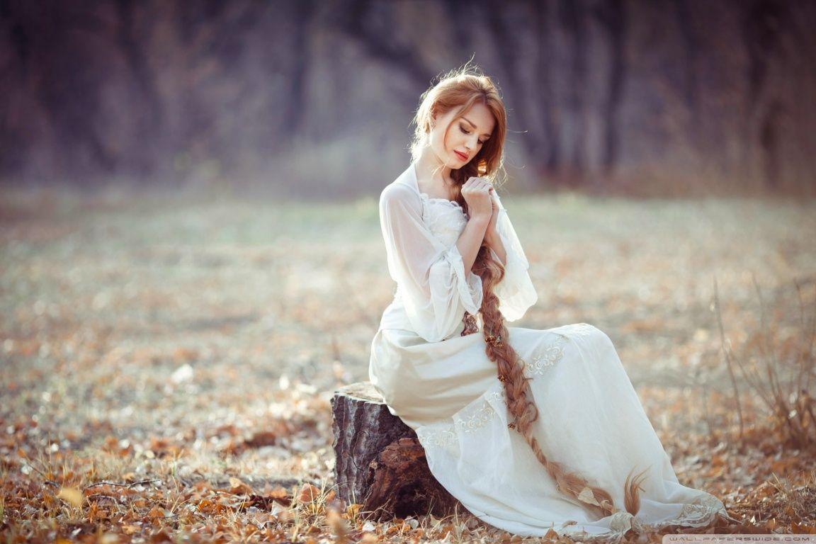 Girl with Long Hair ❤ 4K HD Desktop Wallpaper for 4K Ultra HD TV