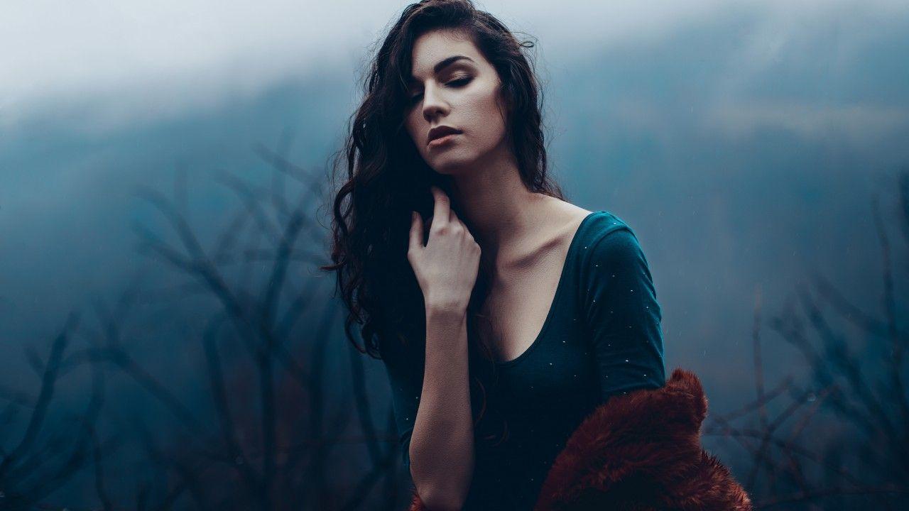 Wallpaper Beautiful girl, Fog, 4K, Lifestyle,. Wallpaper for iPhone, Android, Mobile and Desktop