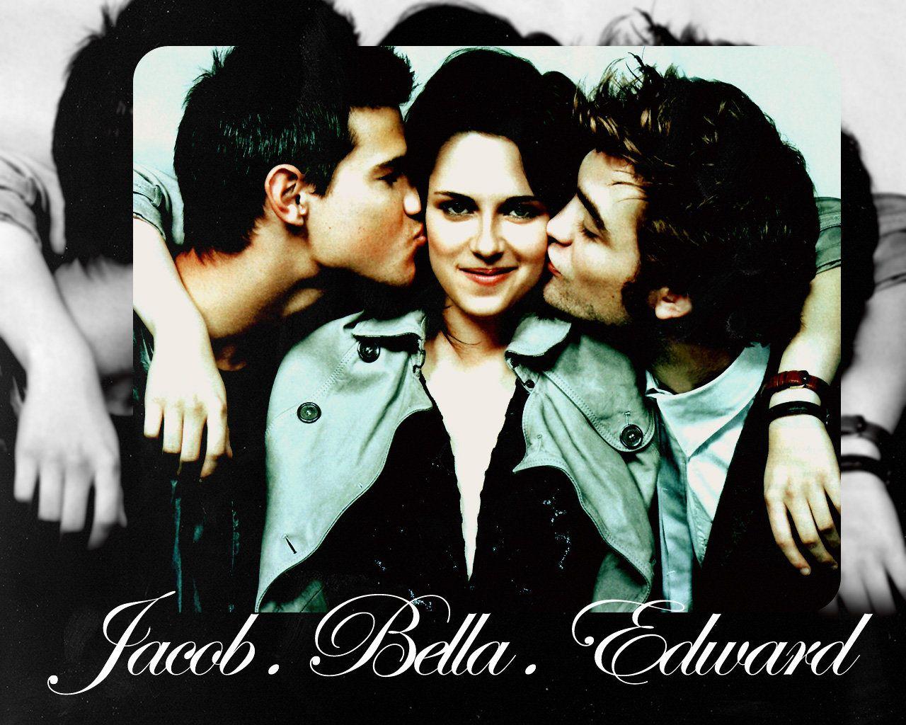 Wallpaper: Jacob.Bella.Edward