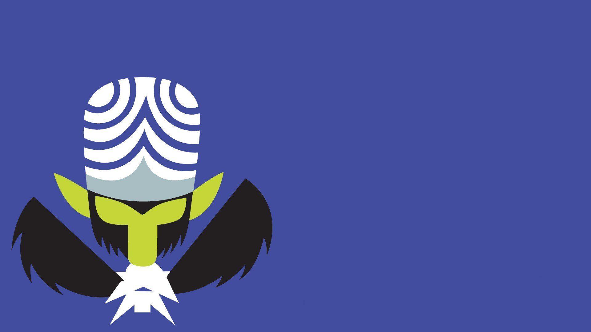 Mojo Jojo, Powerpuff Girls, Villains, Minimalism, Solid color
