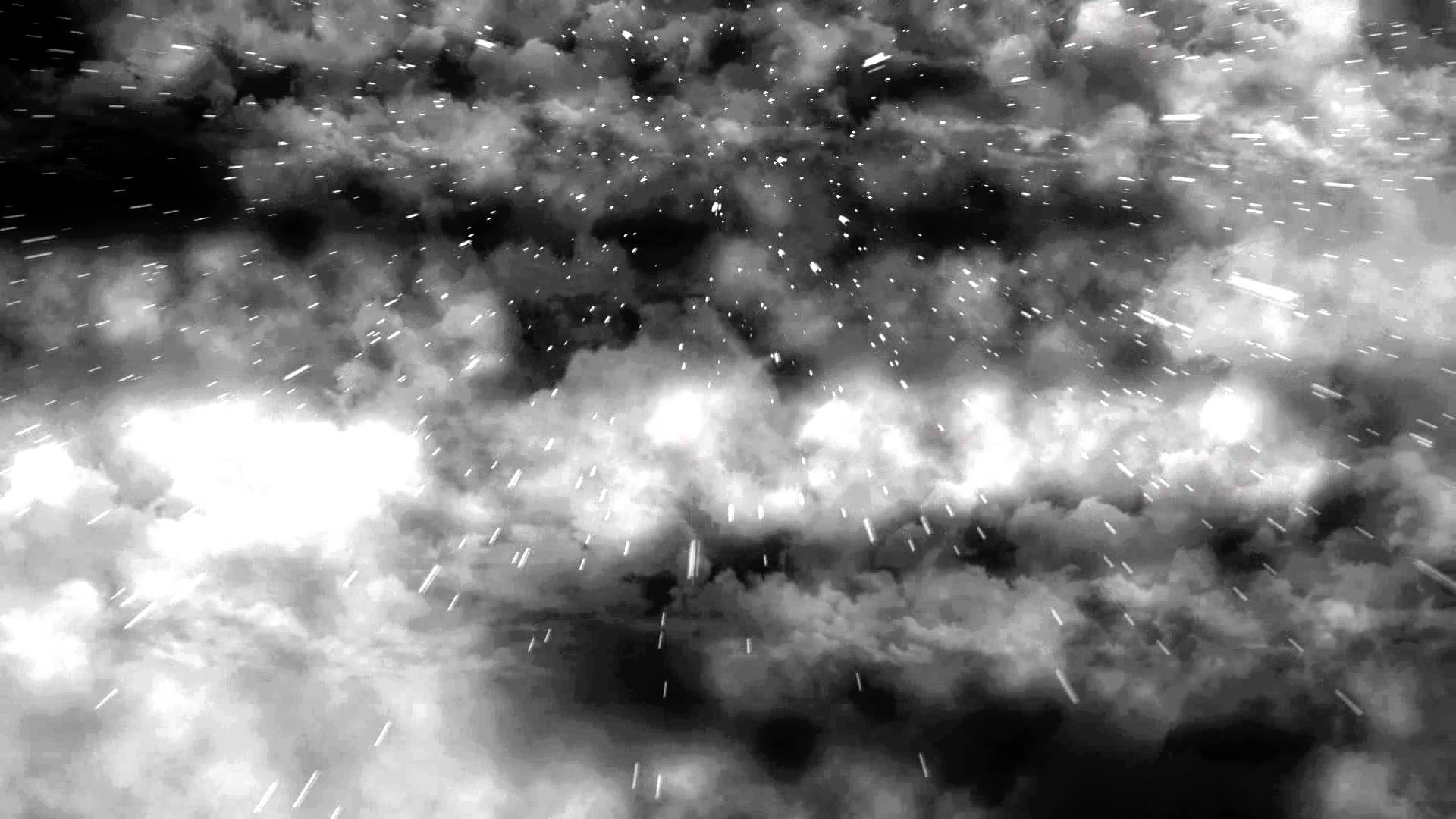 Rain Falling on a Cloudy Sky Background Free Footage