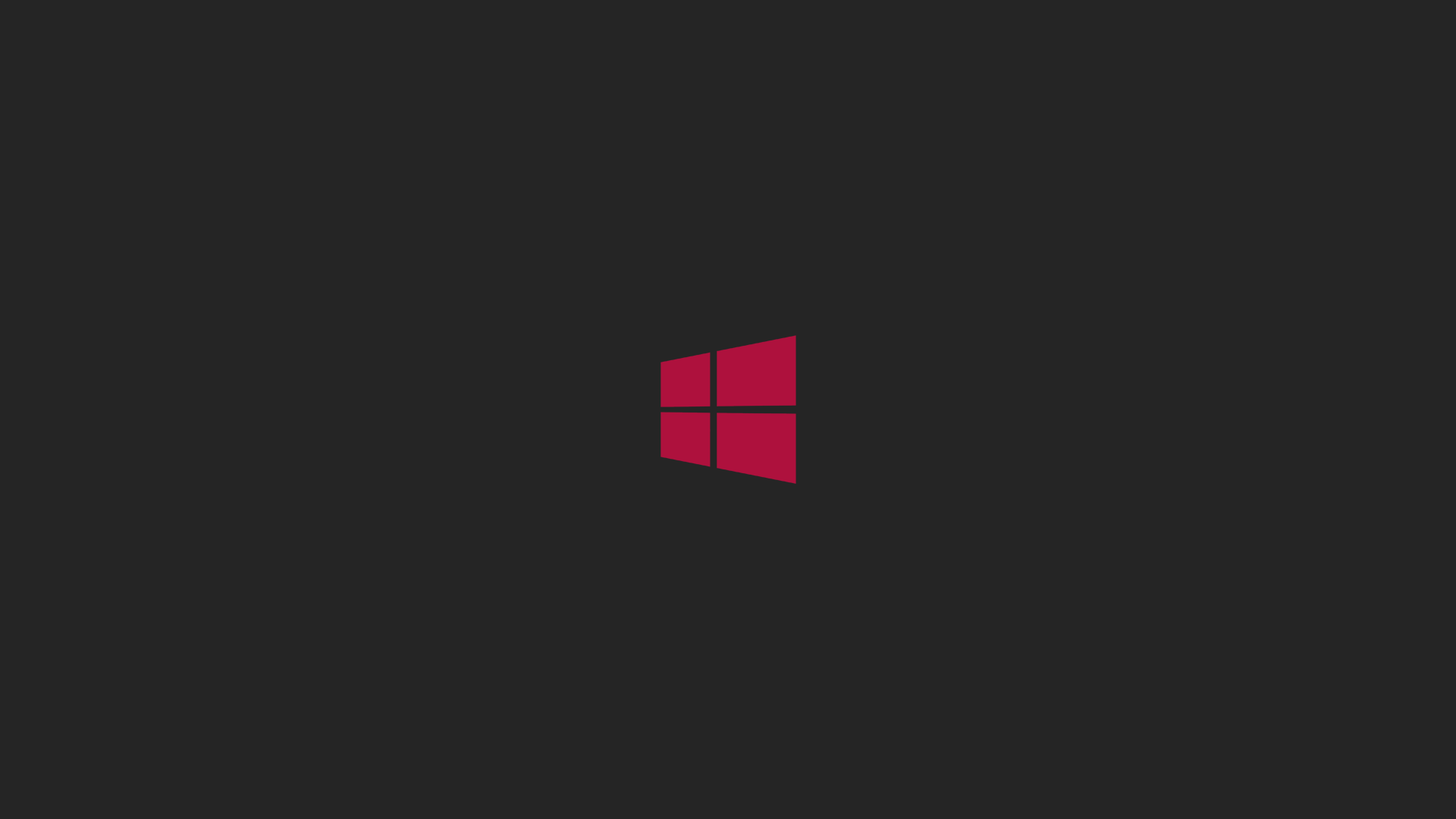 Windows 8 Logo with Red Logo and Black Background