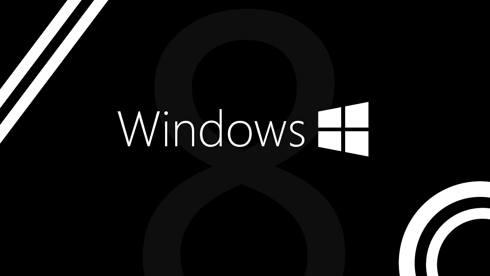 Windows 8 Black Wallpaper