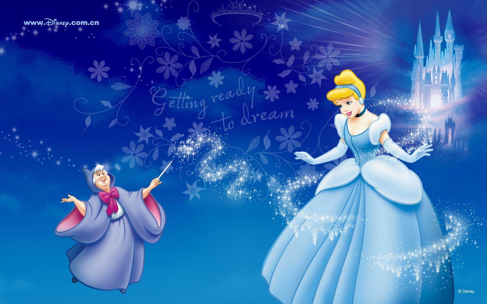 Cinderella and Her Fairy Godmother Background for PC