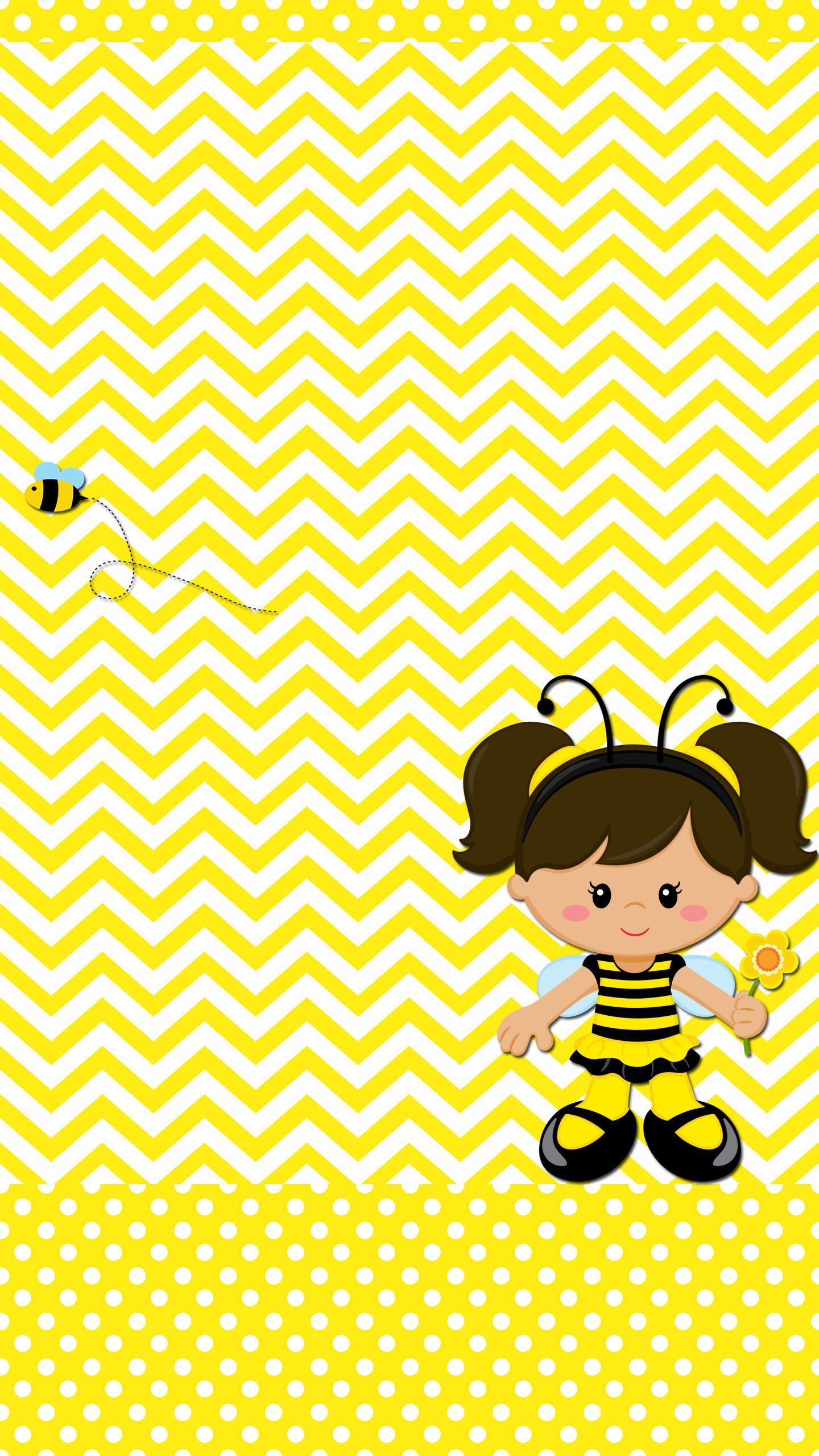 Bee And Girl 440×560 Pixels. WALLPAPER