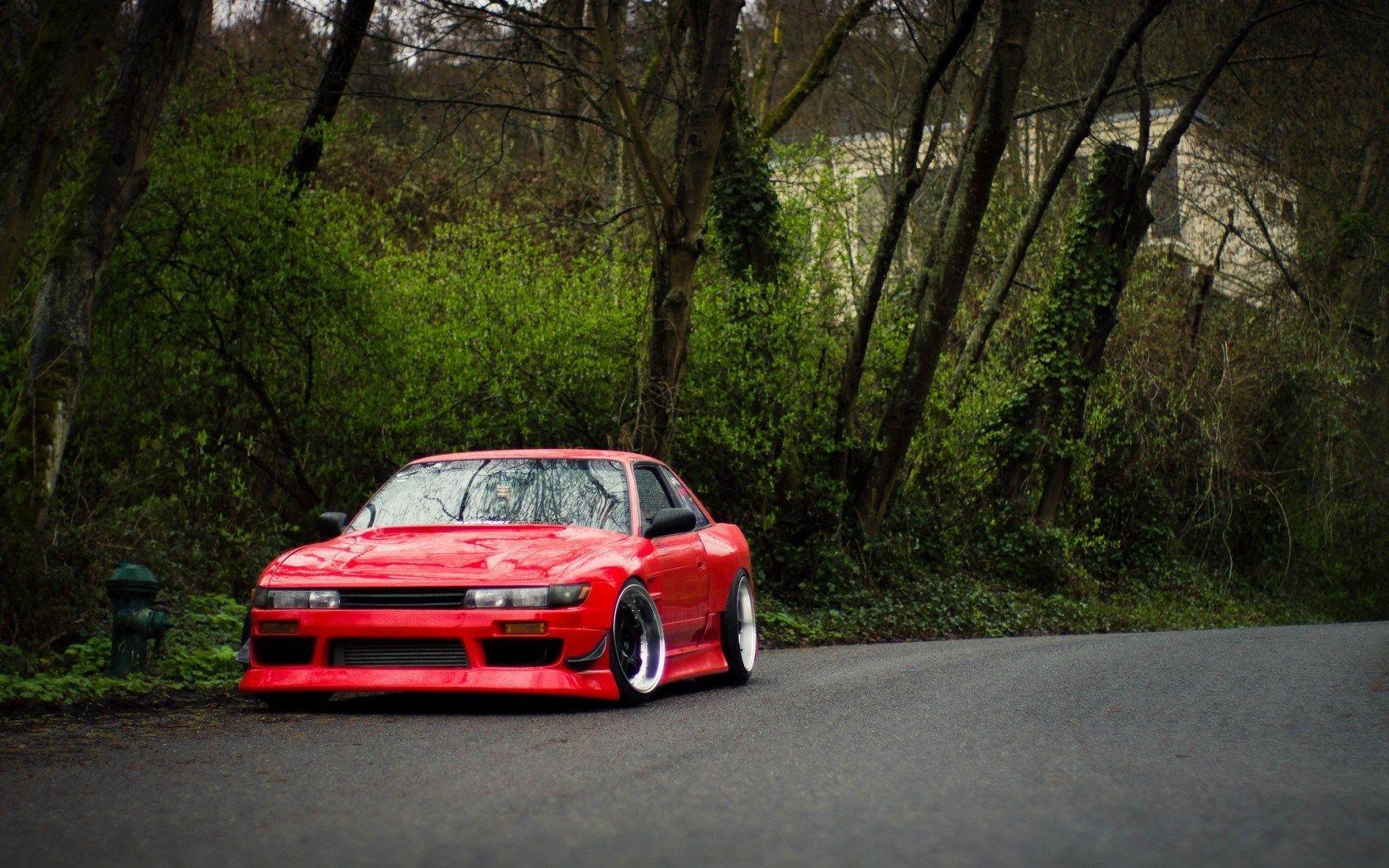 Nissan Silvia S13 Front Red Road HD Wallpaper. Nissans R Us
