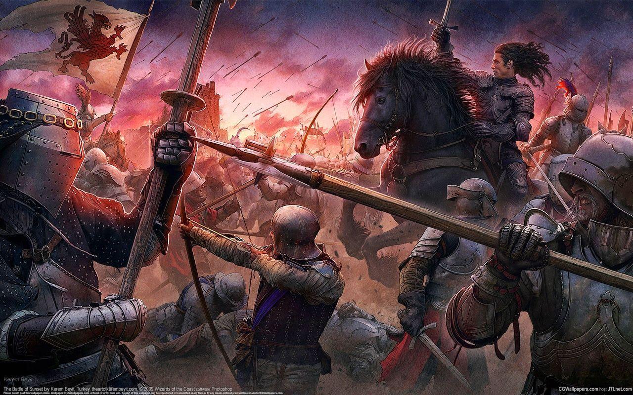 Medieval Battle Wallpaper Image Monodomo