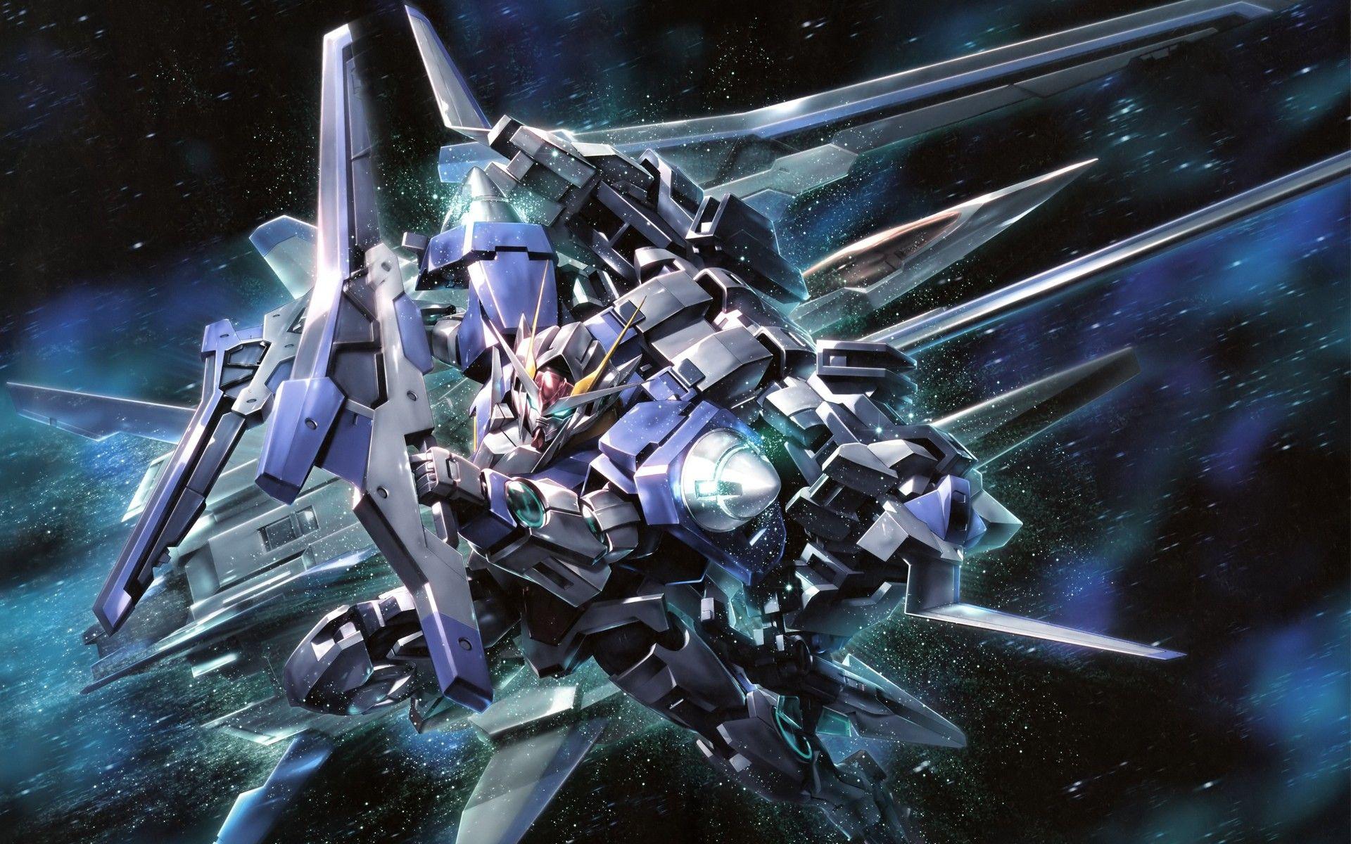 space, Gundam, mech, Mobile Suit Gundam robot, anime