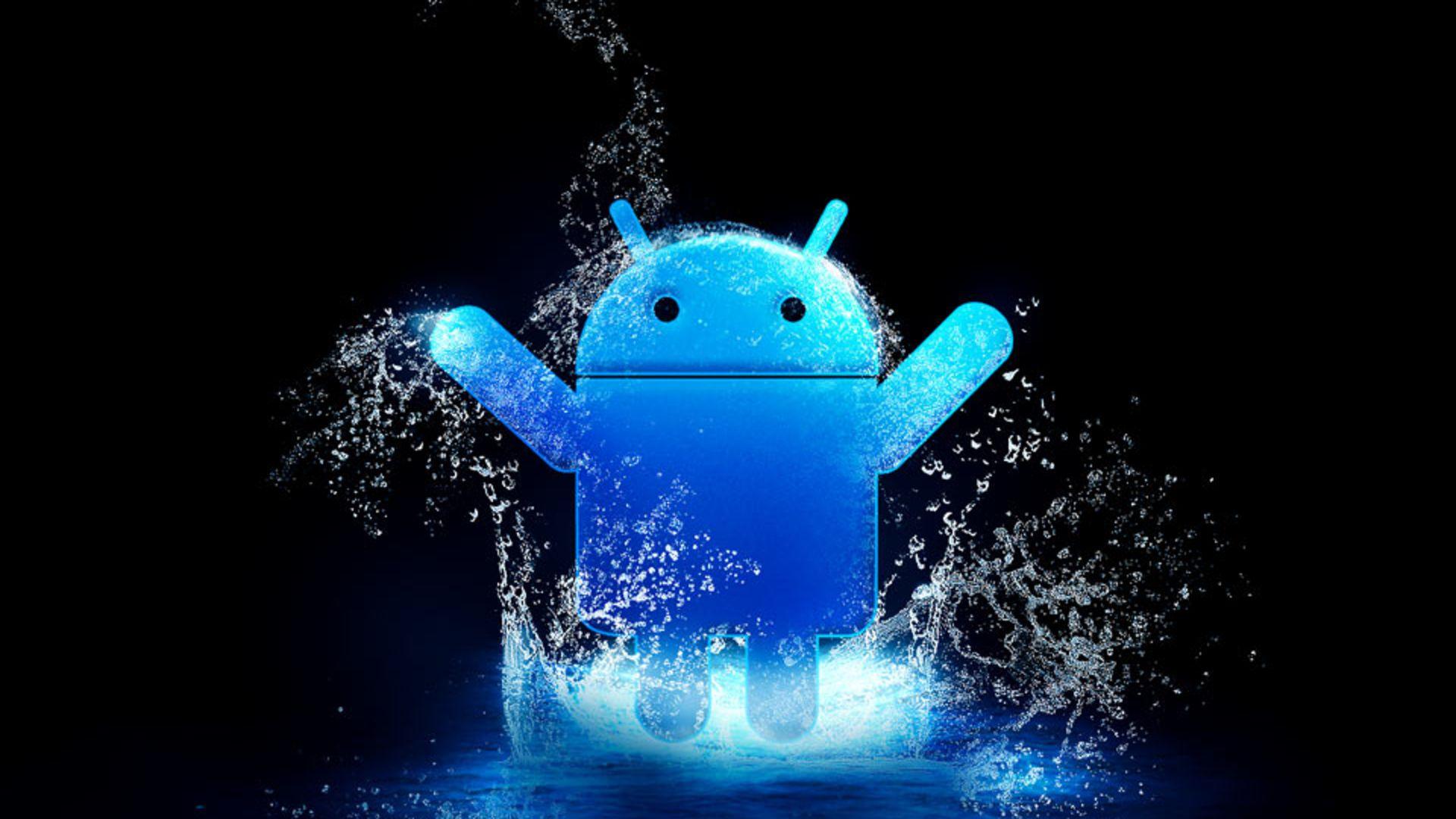 Blue Android Logo Wallpaper