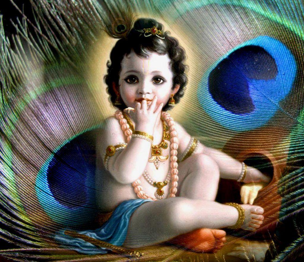 Artistic Lord Krishna Wallpaper For Desk