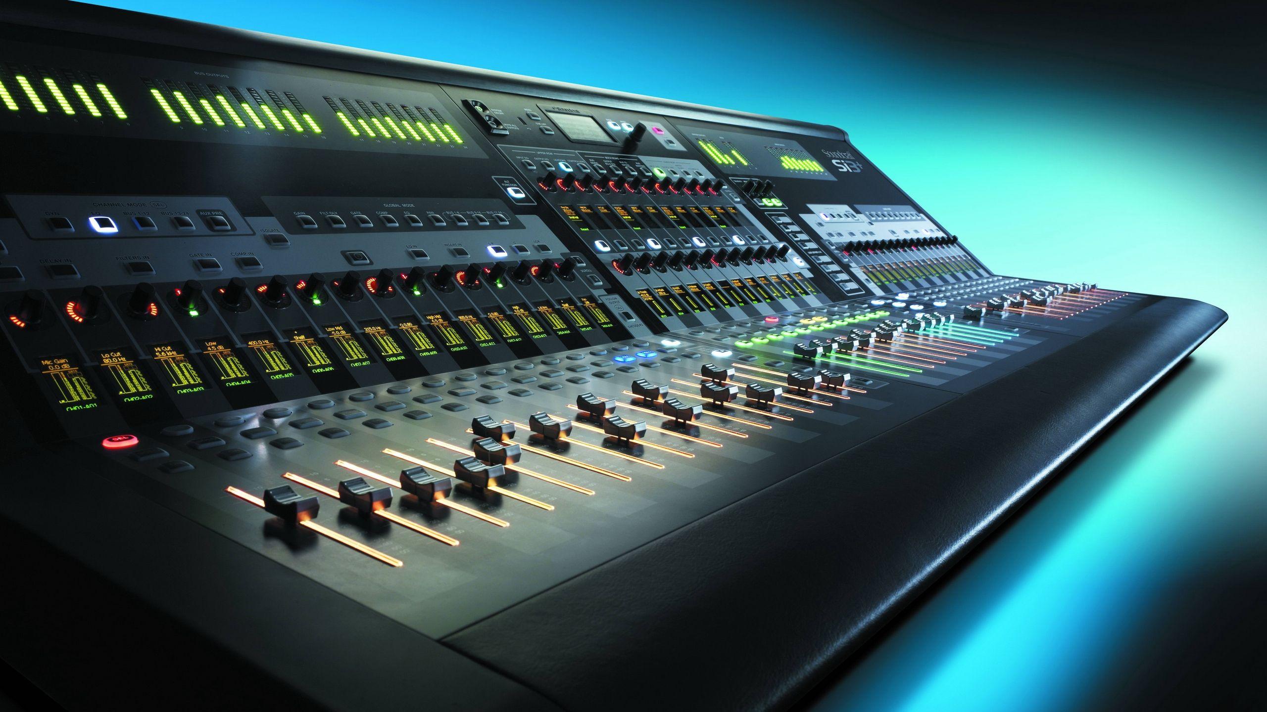 Download wallpaper 2560x1440 control, mixer, audio, equalizer, music