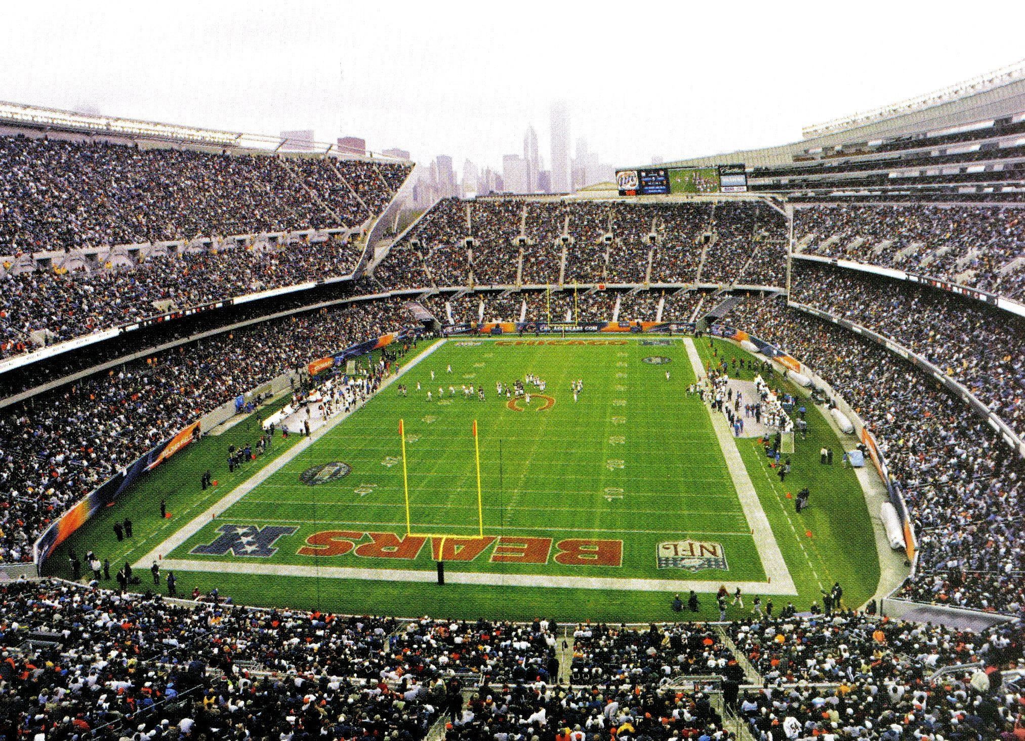 chicago bears field background
