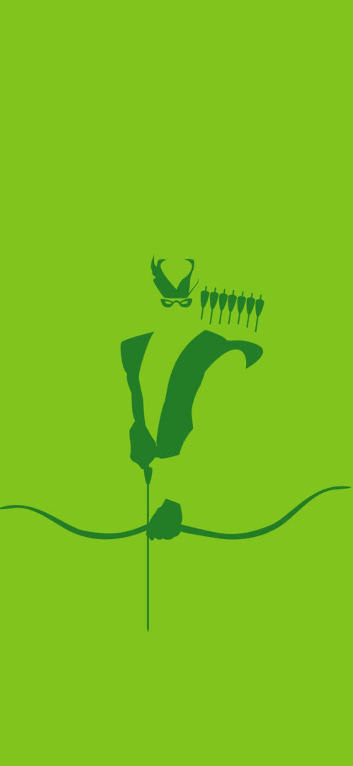 Green Arrow Minimalism HD iPhone X, iPhone 10 HD 4k