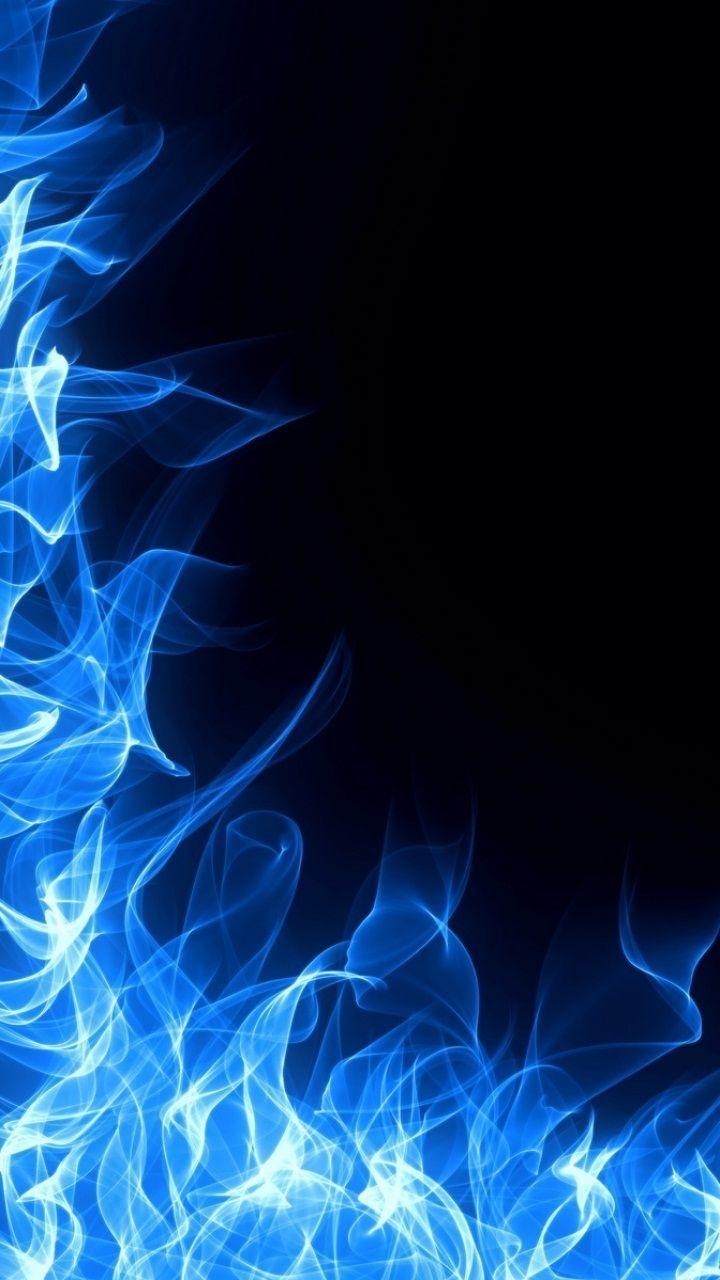 Blue Fire iPhone Wallpaper. Blue wallpaper iphone, Smoke