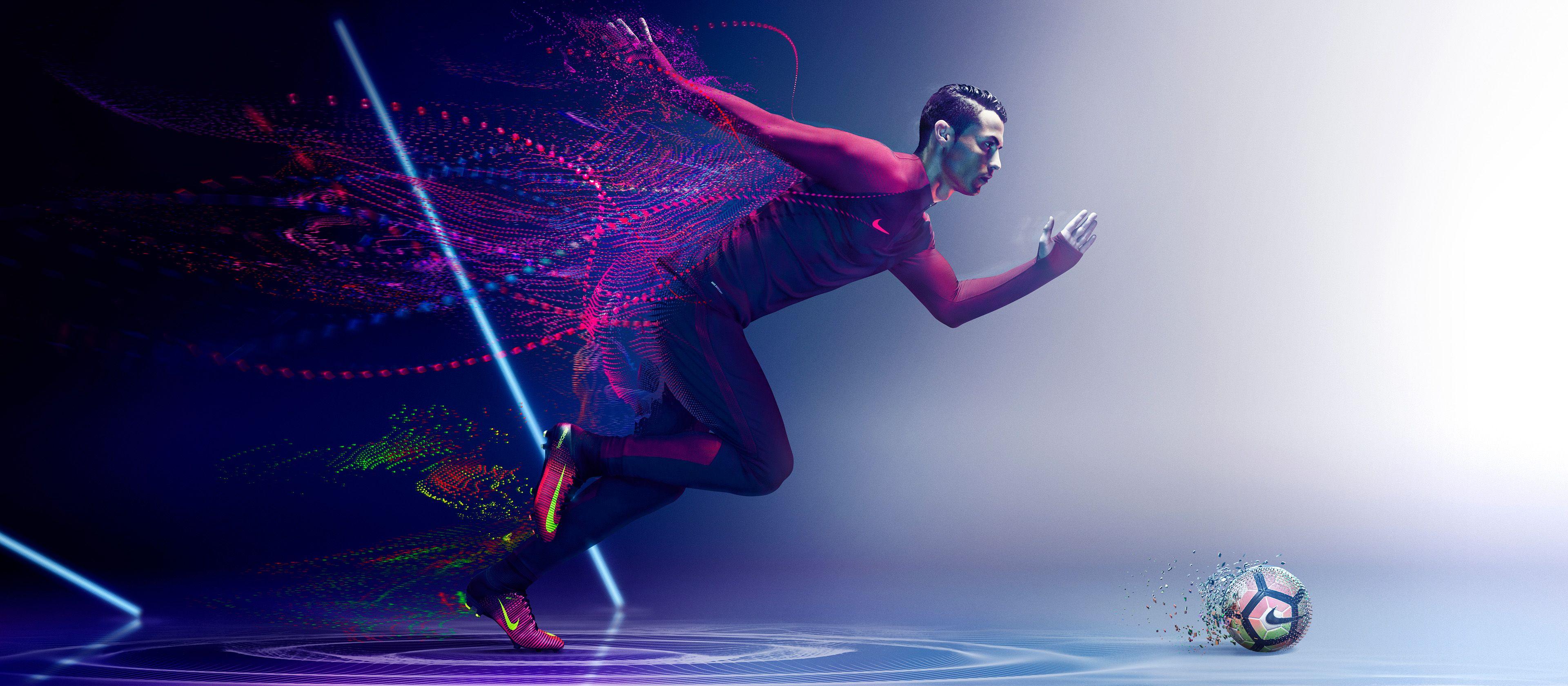 Wallpaper Cristiano Ronaldo, Nike, Strike Series, Football, 4K