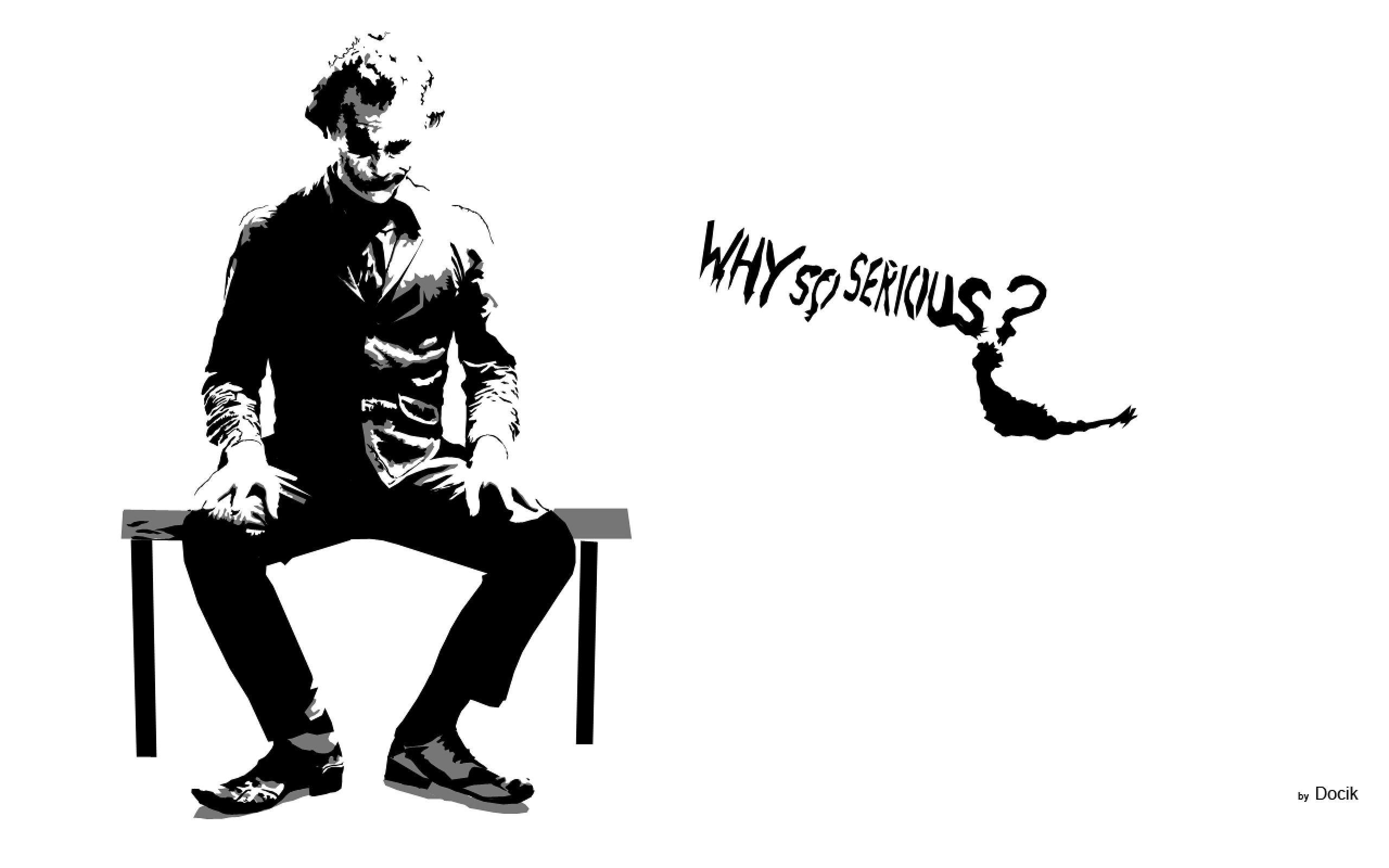 Joker Dark Knight Wallpapers Why So Serious - Wallpaper Cave