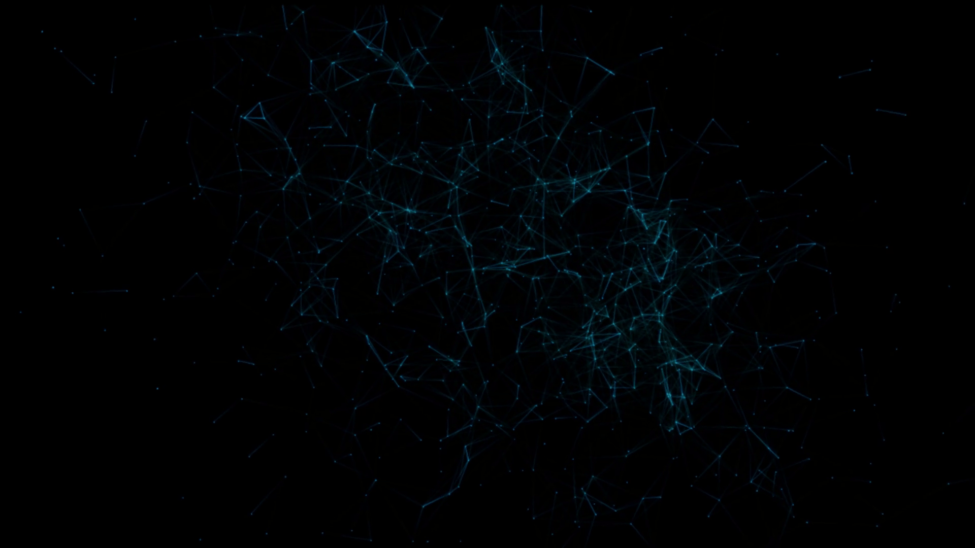 abstract geometrical black background with blue moving lines