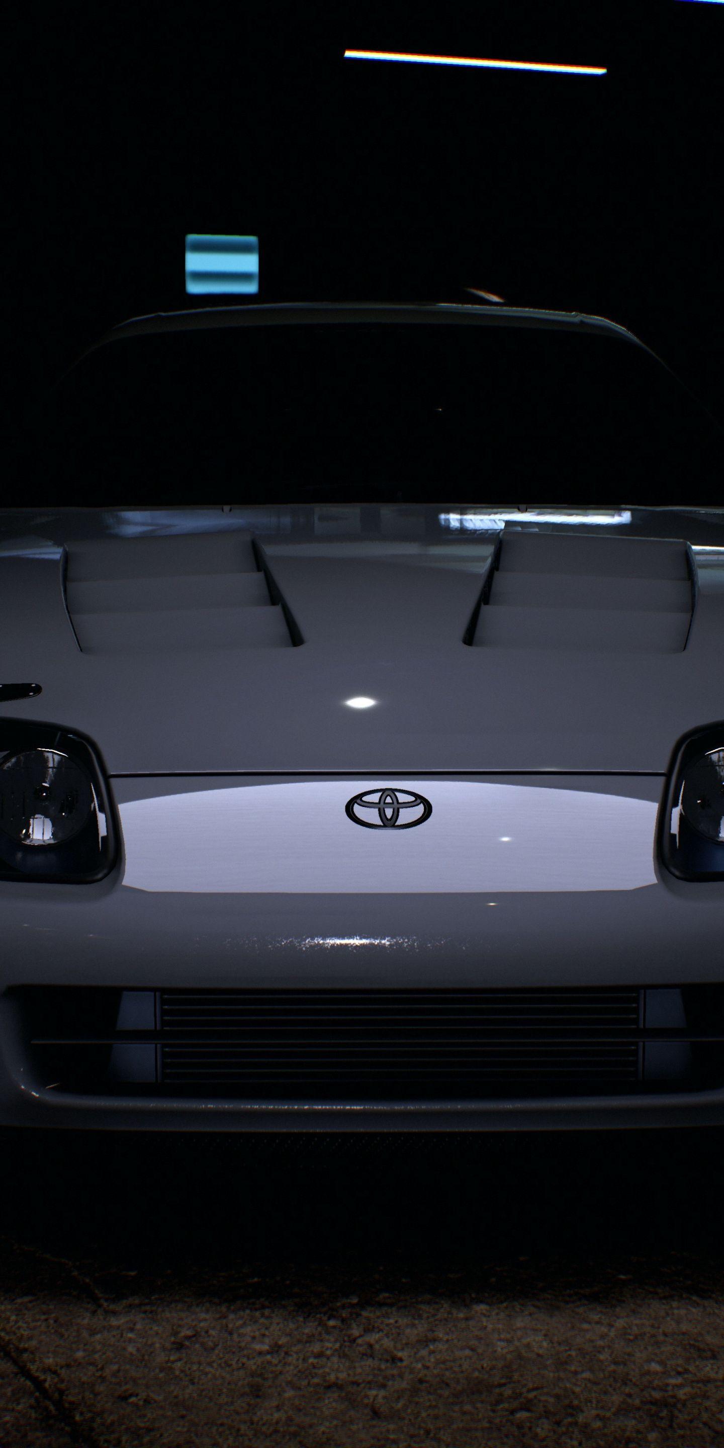 Download 1440x2880 wallpaper grey, toyota supra, vidoe game, need
