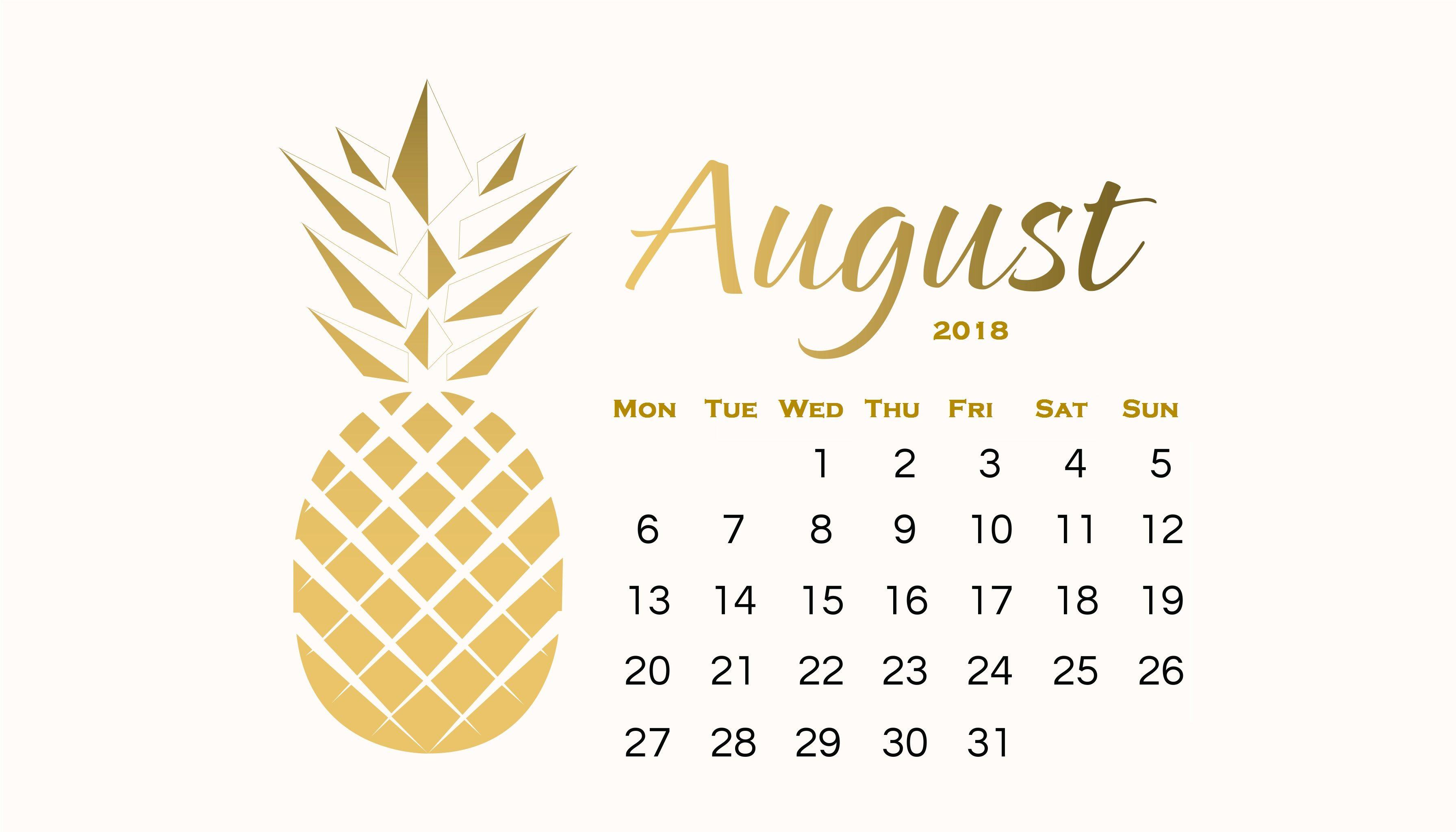 Amazing August 2018 Calendar Wallpaper. MaxCalendars