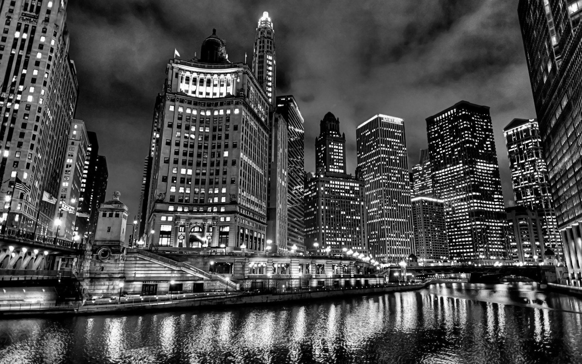 Chicago Black And White Image