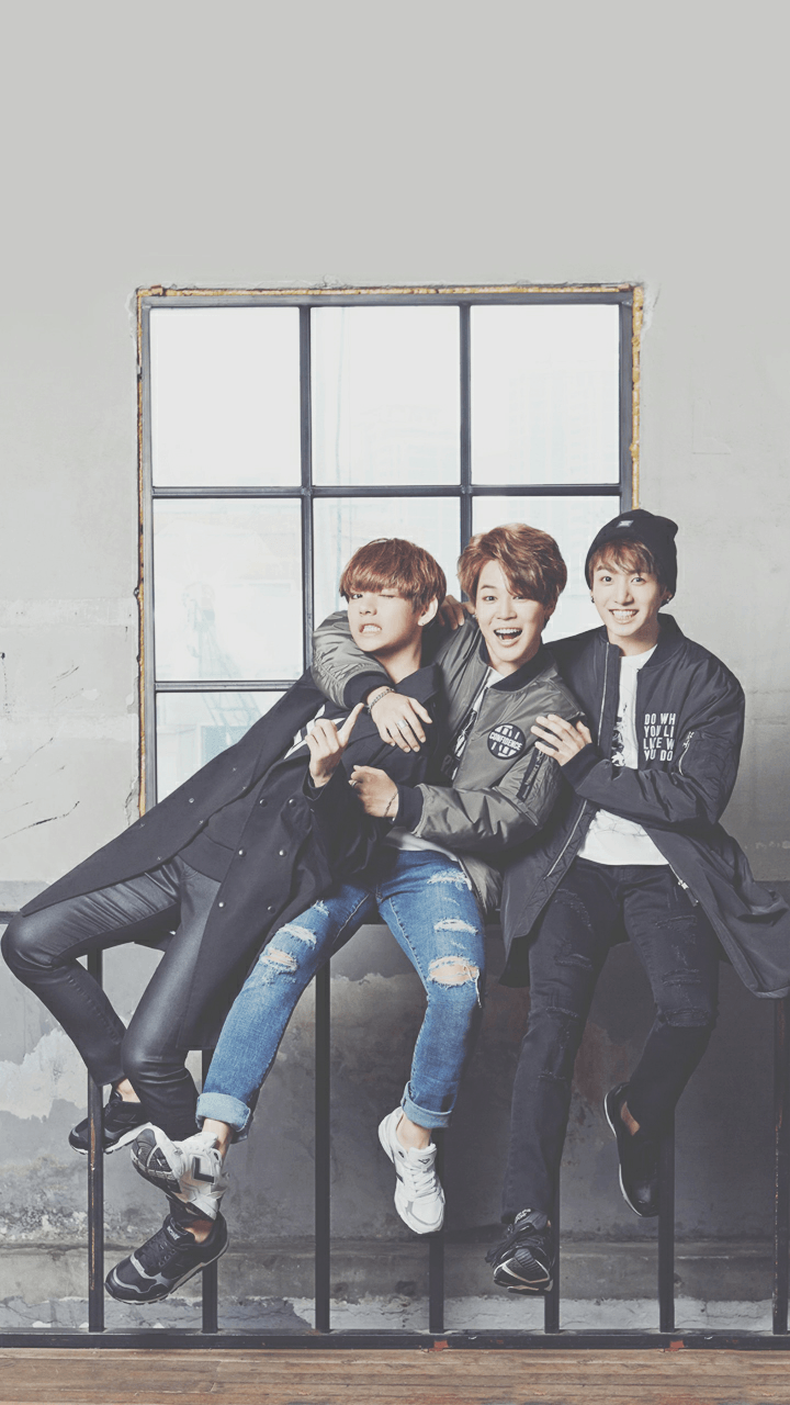 BTS.. Jungkook, V and Jimin wallpaper for phone. BTS