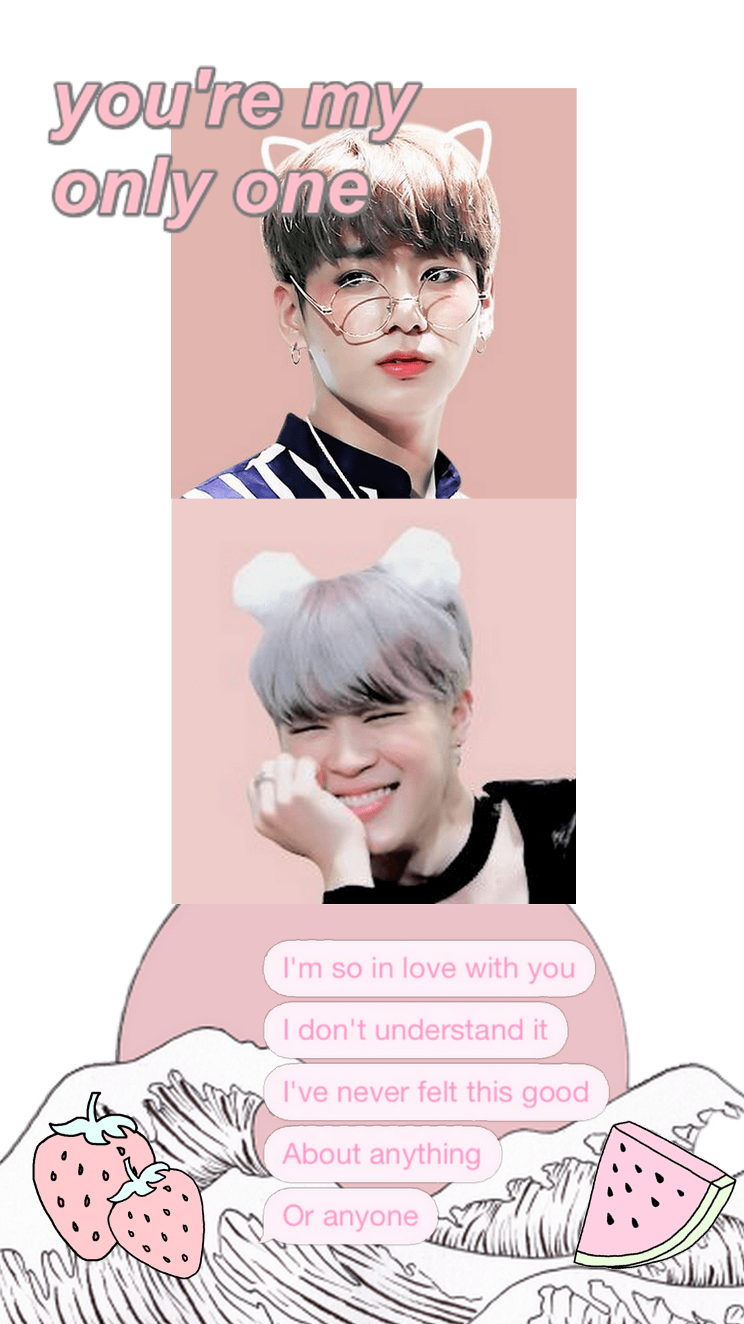 JiKook wallpaper pink #jikook #bts #jimin #jungkook #aesthetic. BTS