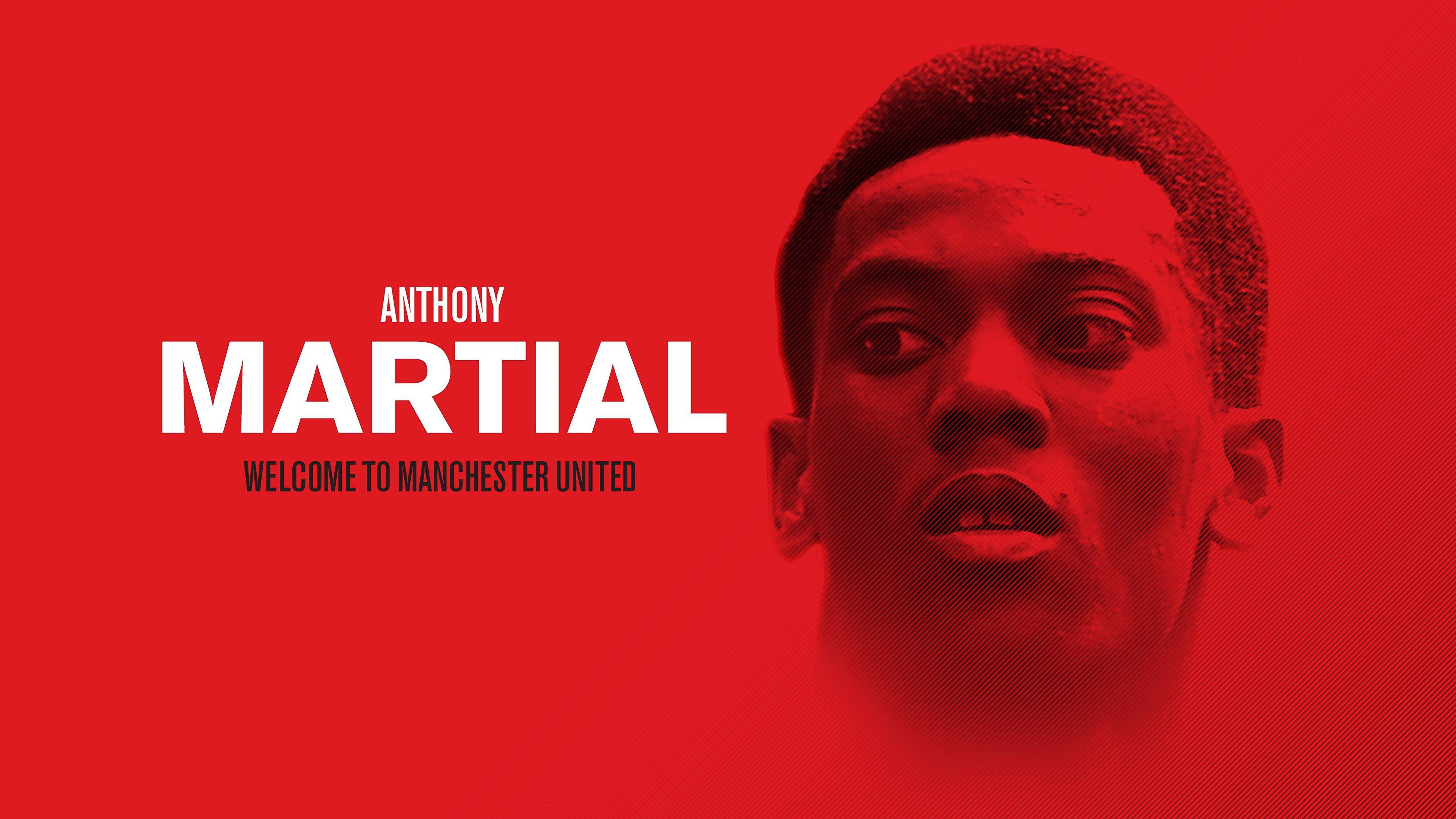 Anthony Martial 2016 Manchester United 4K Wallpaper