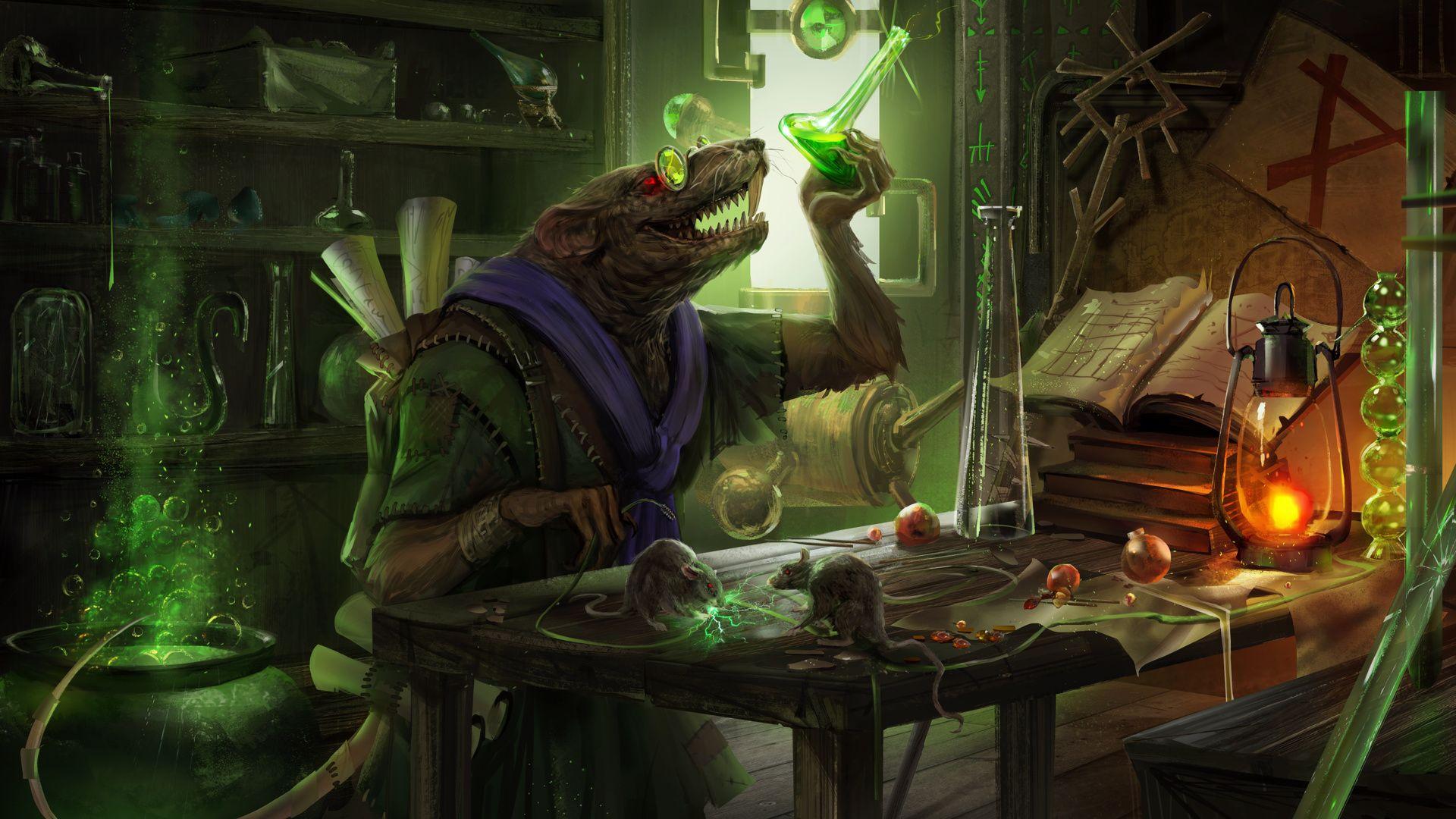 Skaven Laboratory. Wallpaper from Total War: Warhammer II