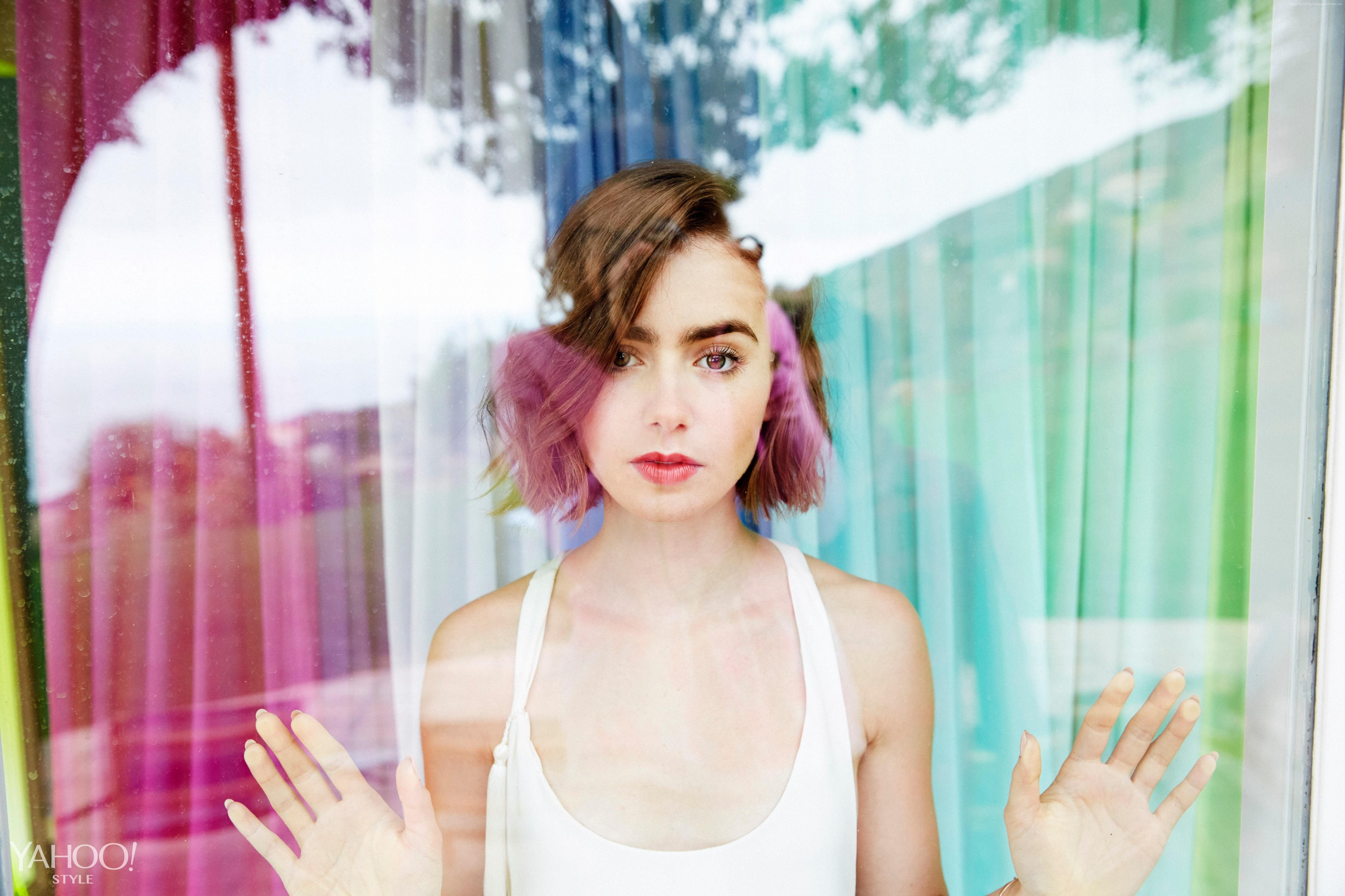 Wallpaper Lily Collins, actress, model, Lily Jane Collins, Love