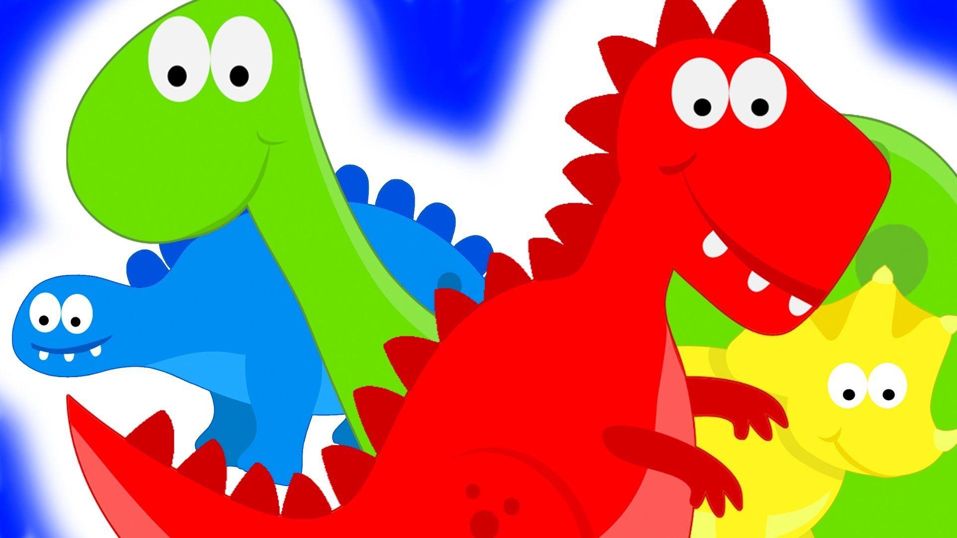 Dinosaurs Teaching Colors Colours Video for Kids