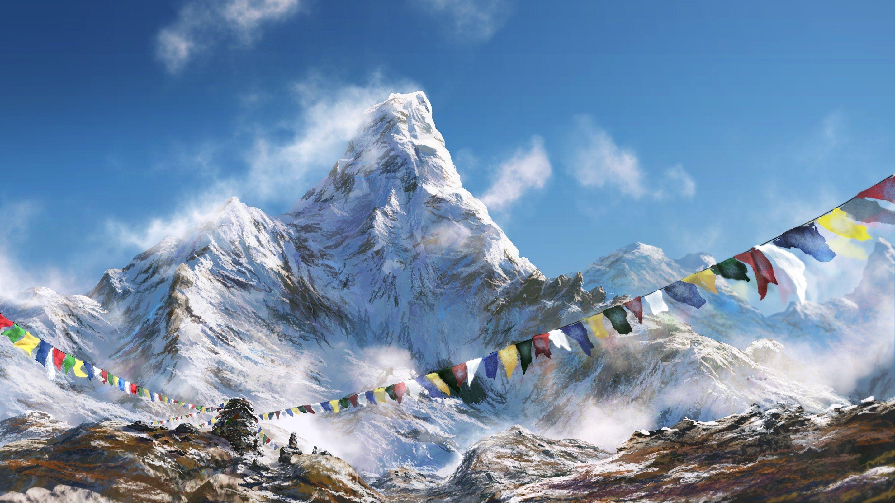 Wallpaper Prayer flags, Himalayas, HD, World