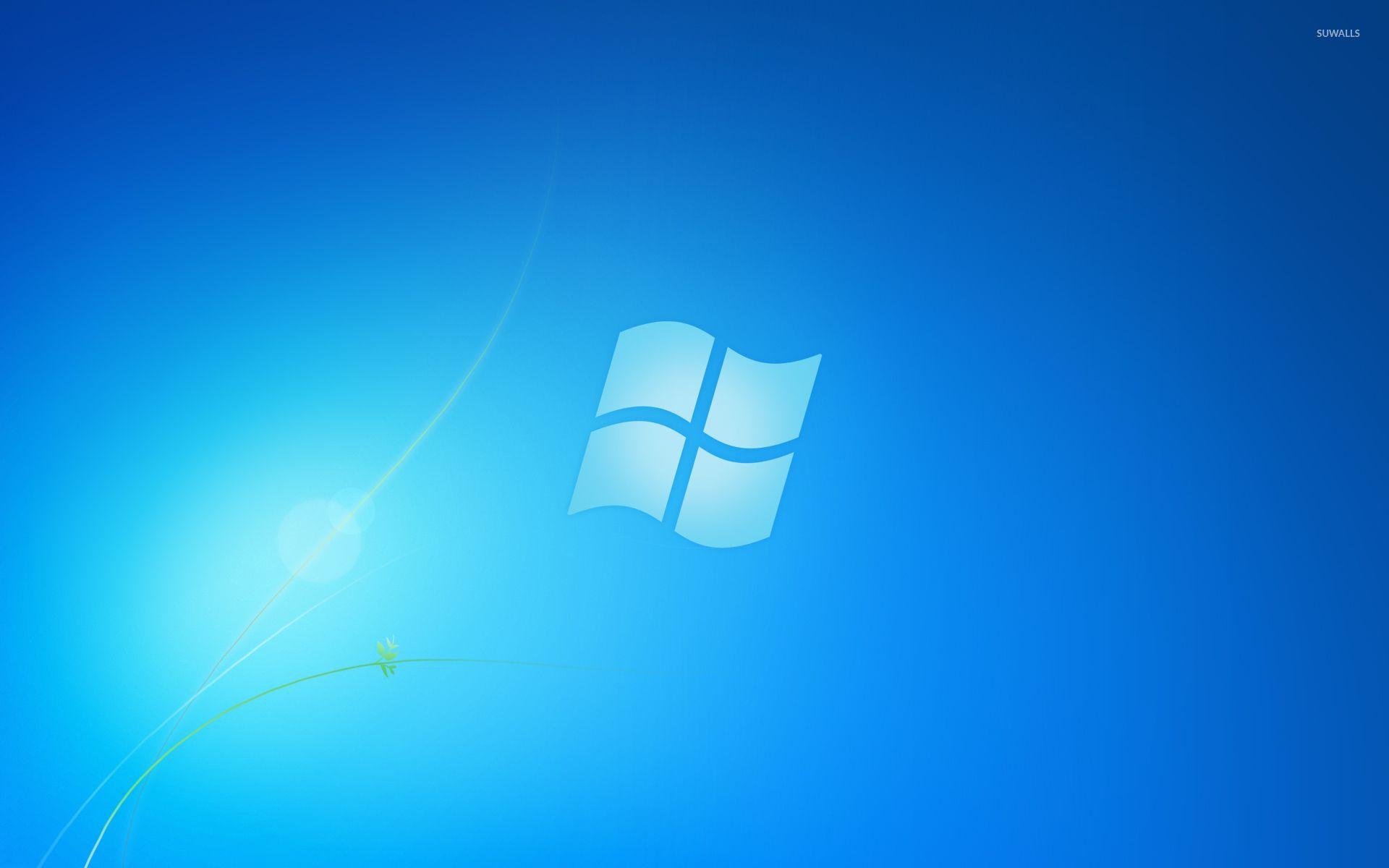 Blue Windows 7 logo wallpaper wallpaper