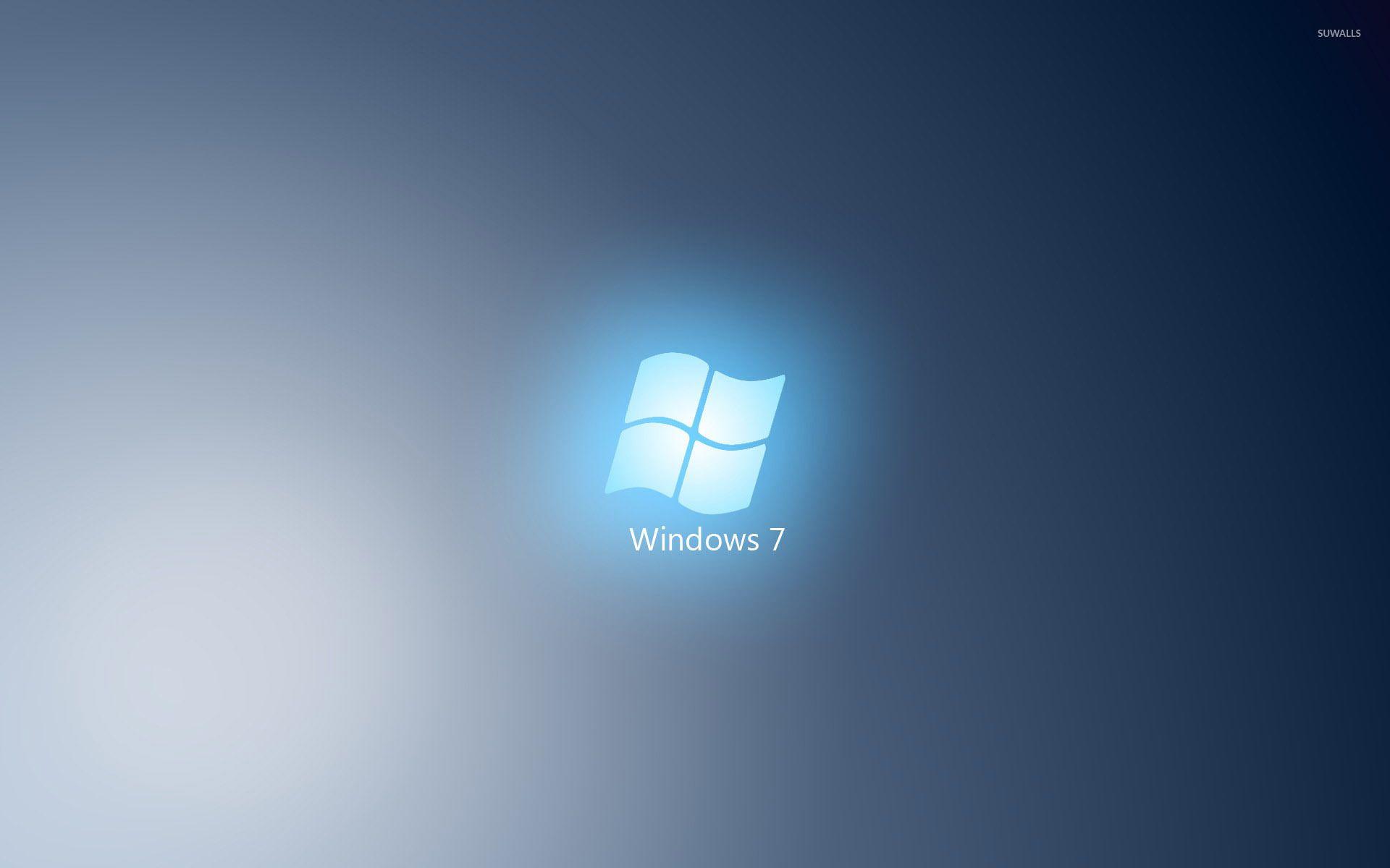 Light blue Windows 7 logo wallpaper wallpaper