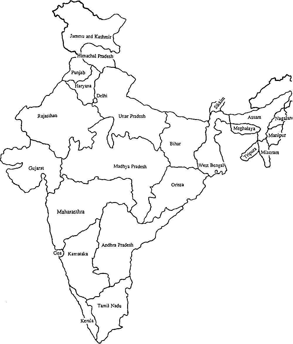 Free Download Map of India HD Image