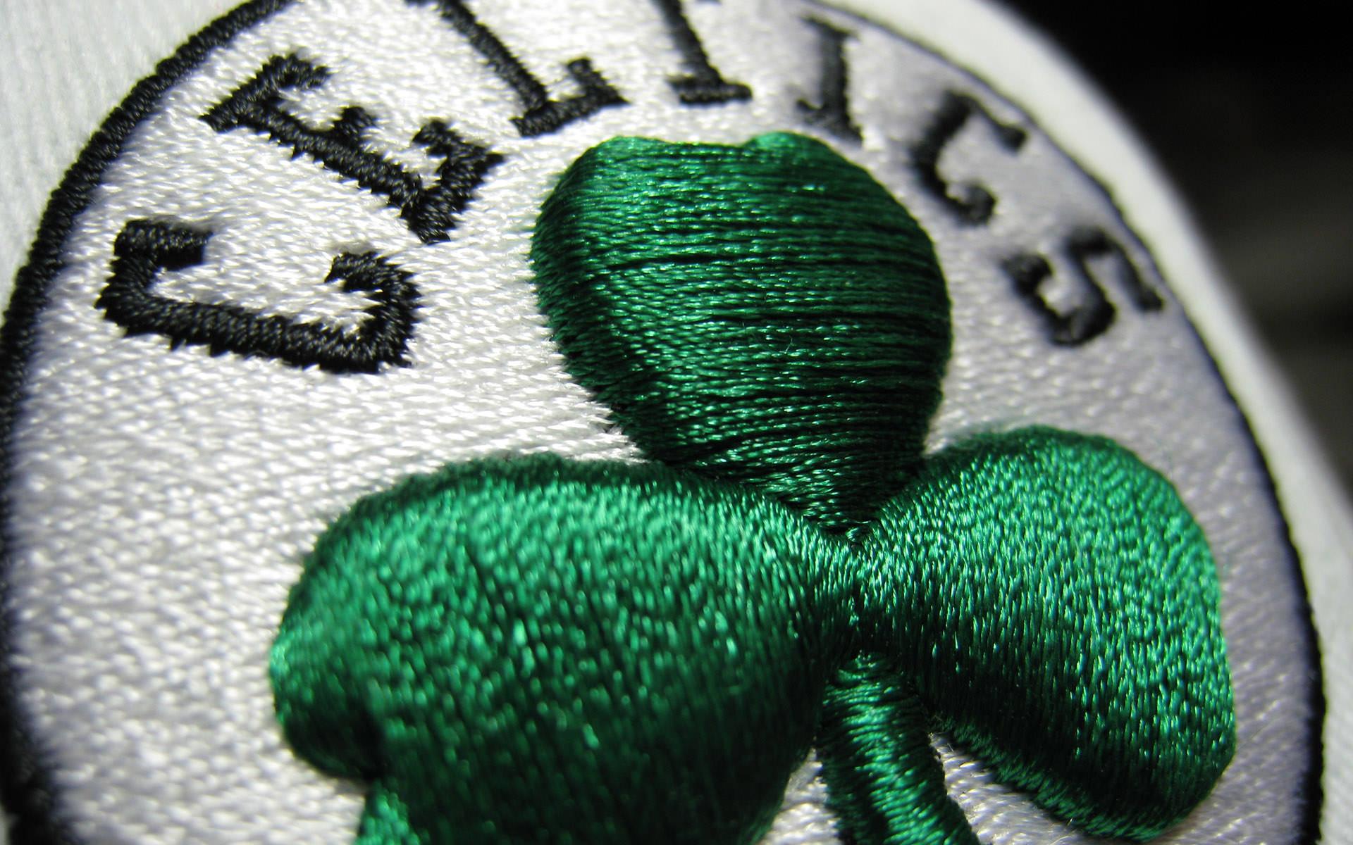 NBA Team Boston Celtics Logo Embroidery Photo Gallery HD Wallpaper